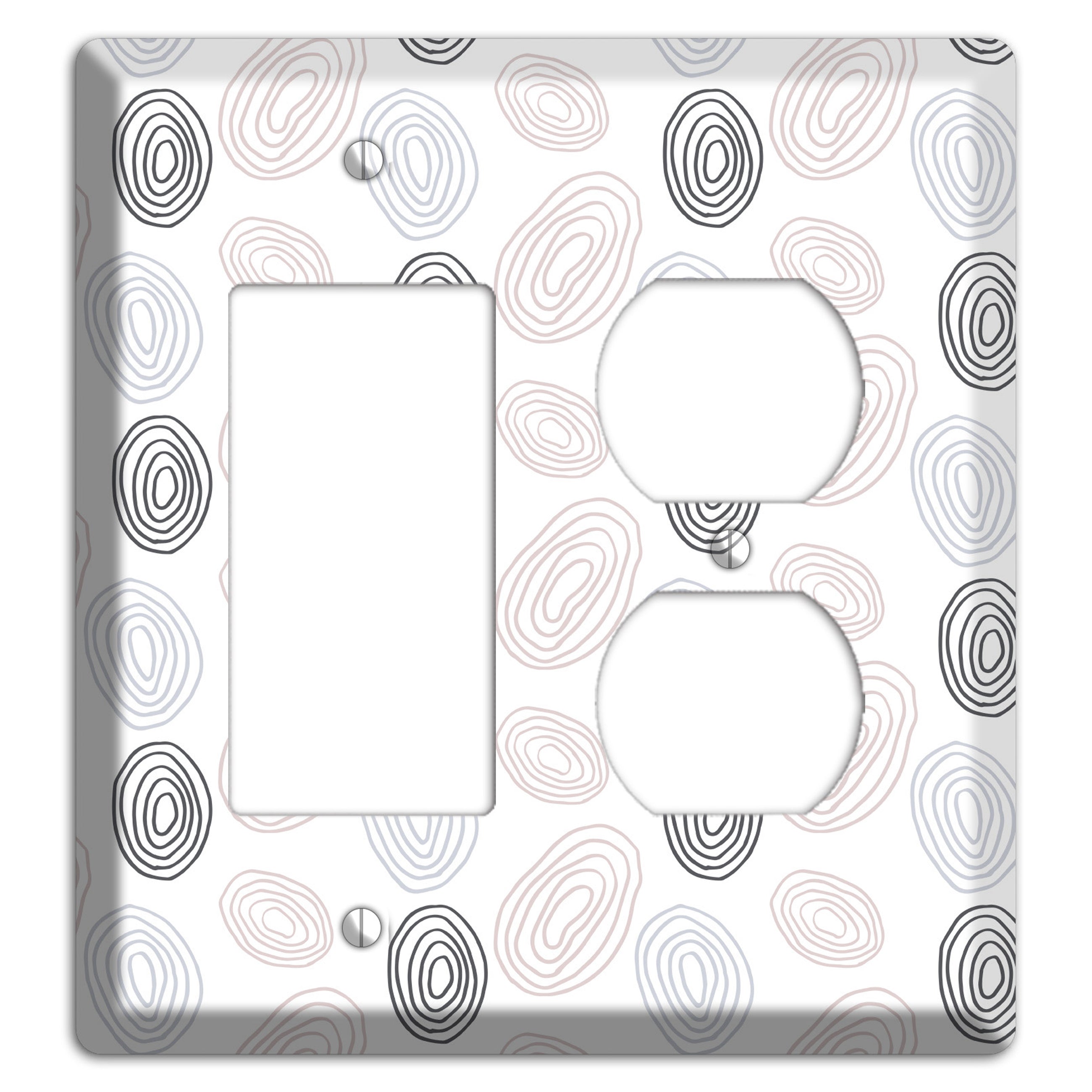 Abstract 4 Rocker / Duplex Wallplate
