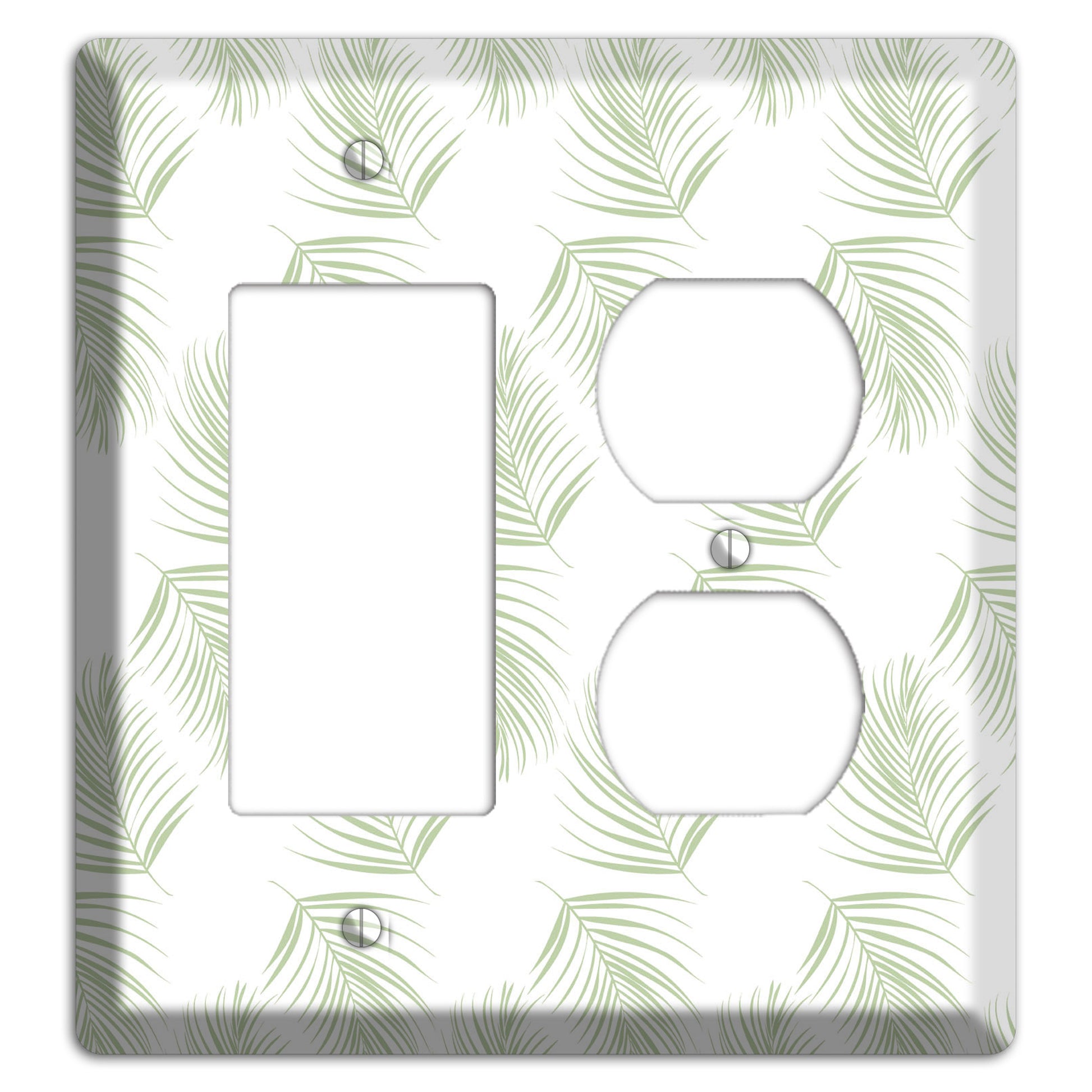 Leaves Style GG Rocker / Duplex Wallplate
