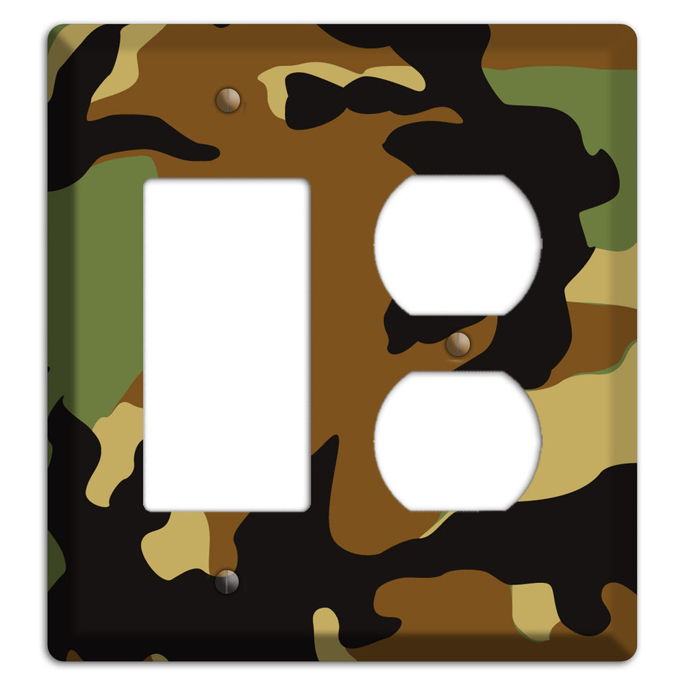 Camoflauge Rocker / Duplex Wallplate
