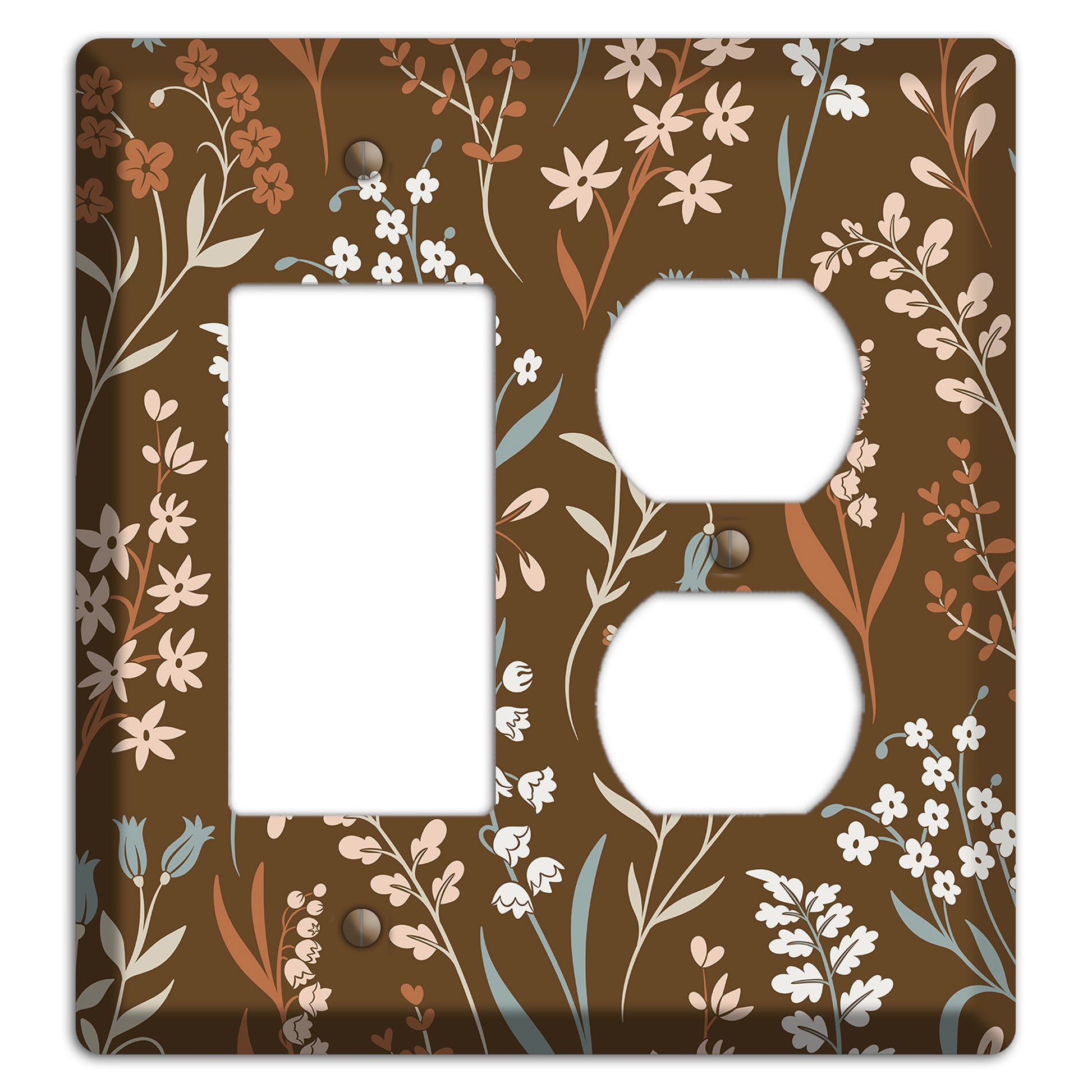 Fall Floral 1 Rocker / Duplex Wallplate