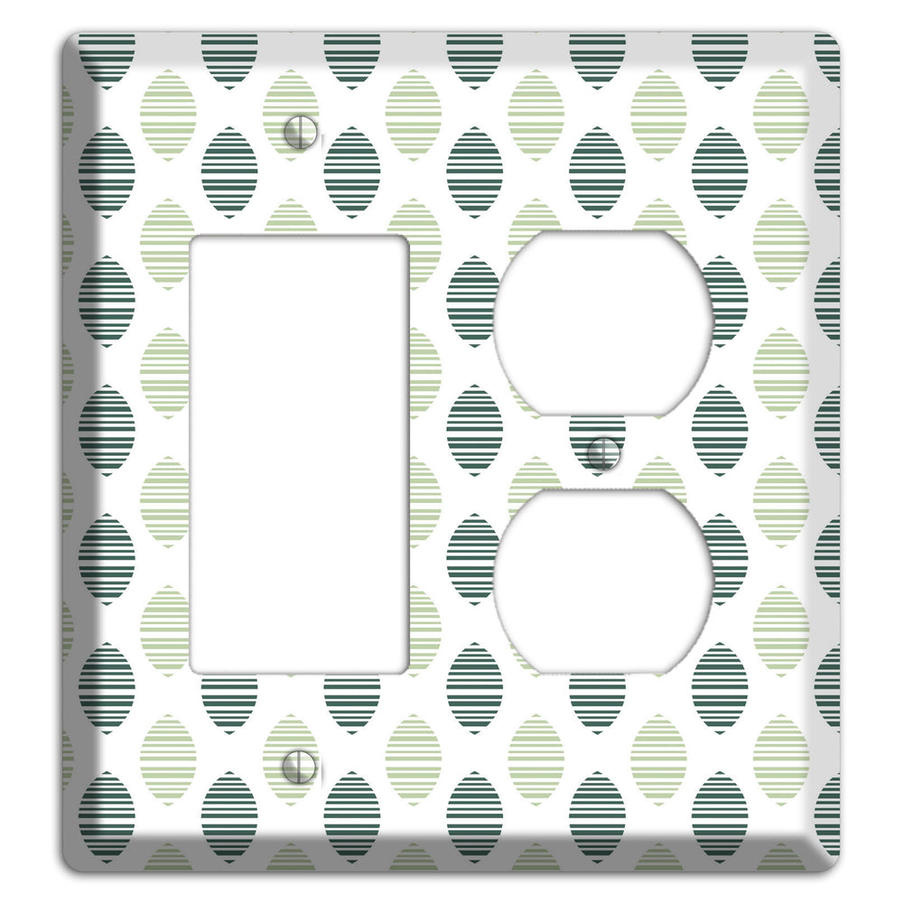 Leaves Style A Rocker / Duplex Wallplate