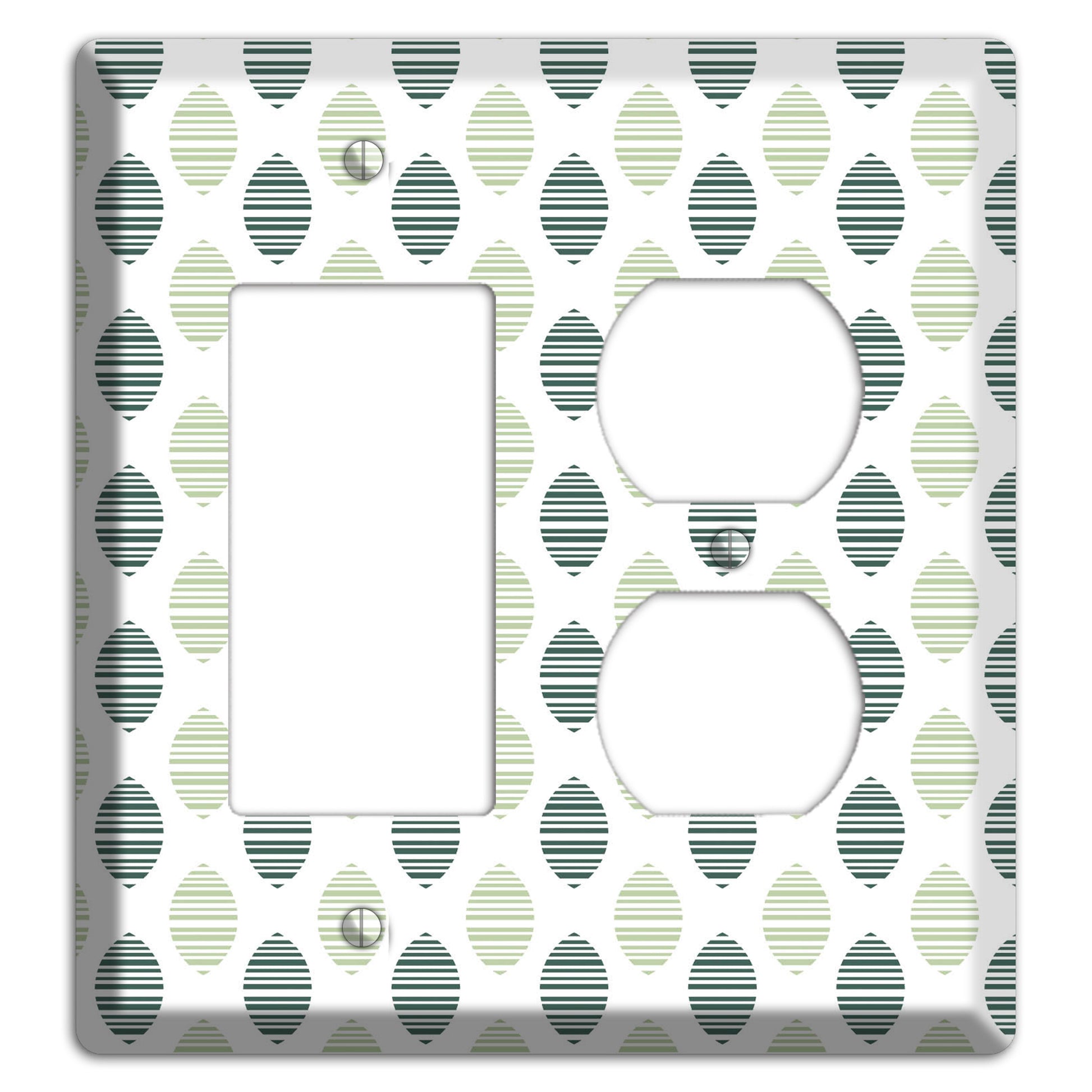 Leaves Style A Rocker / Duplex Wallplate