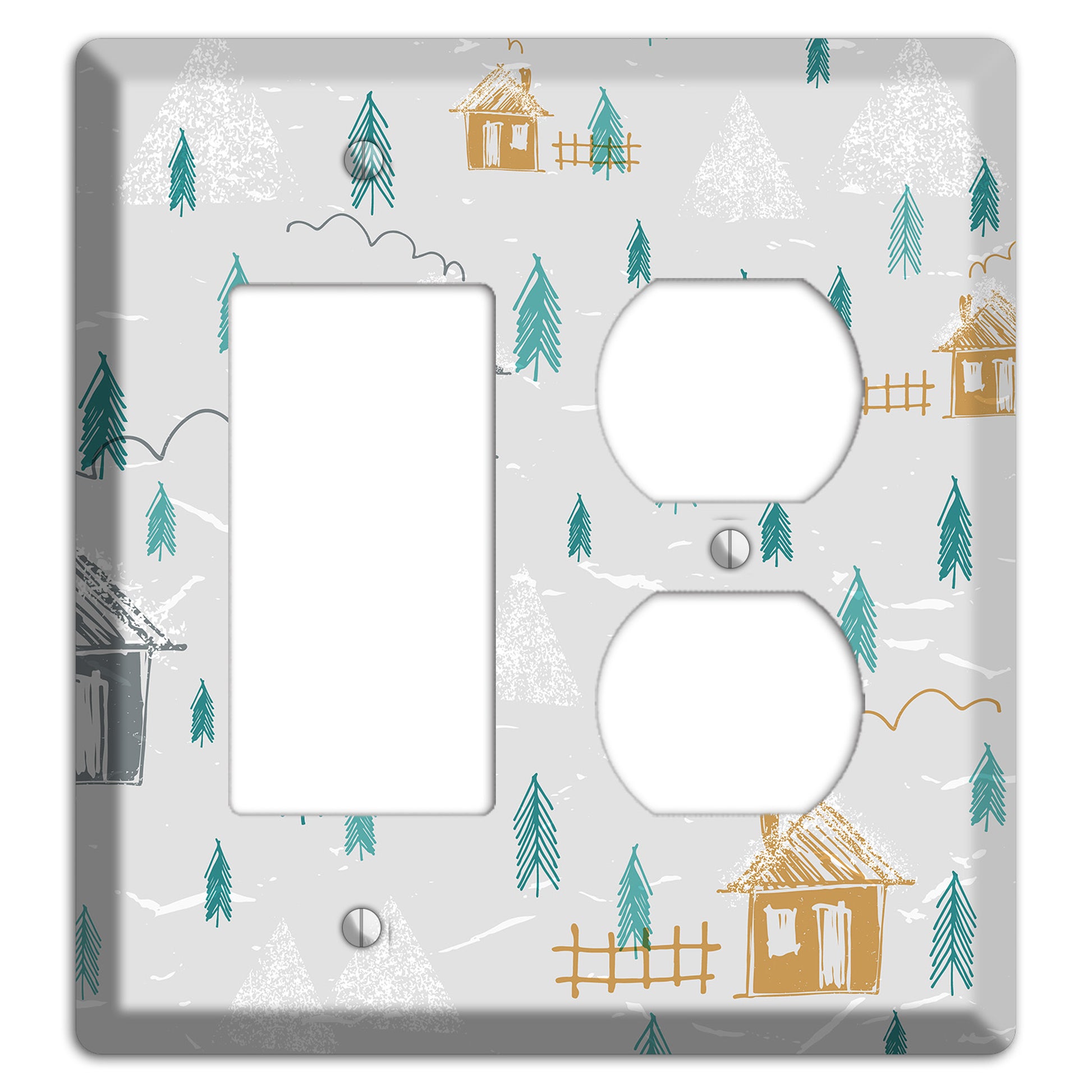Wildlife Neighborhoods 2 Rocker / Duplex Wallplate