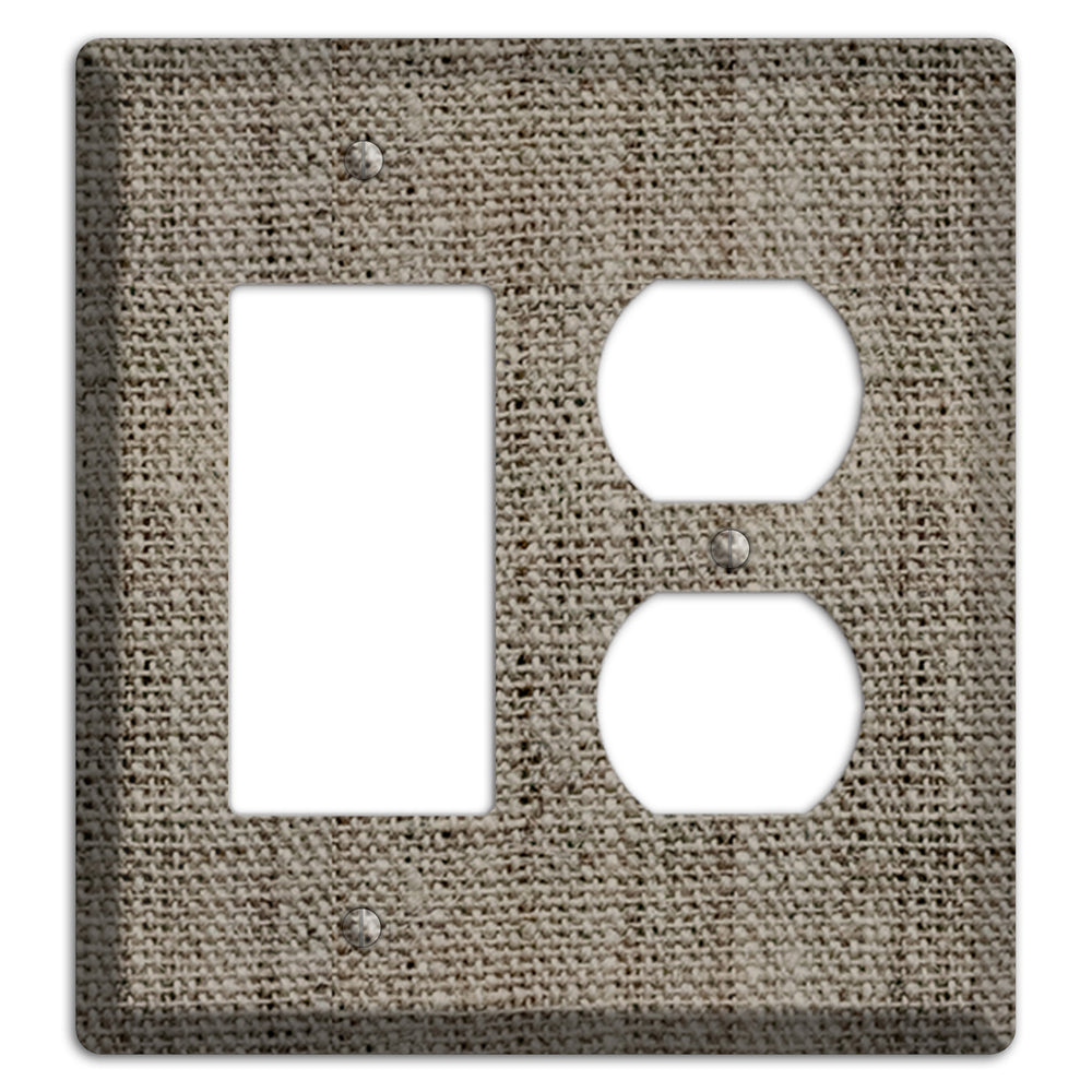 Makara Burlap Rocker / Duplex Wallplate