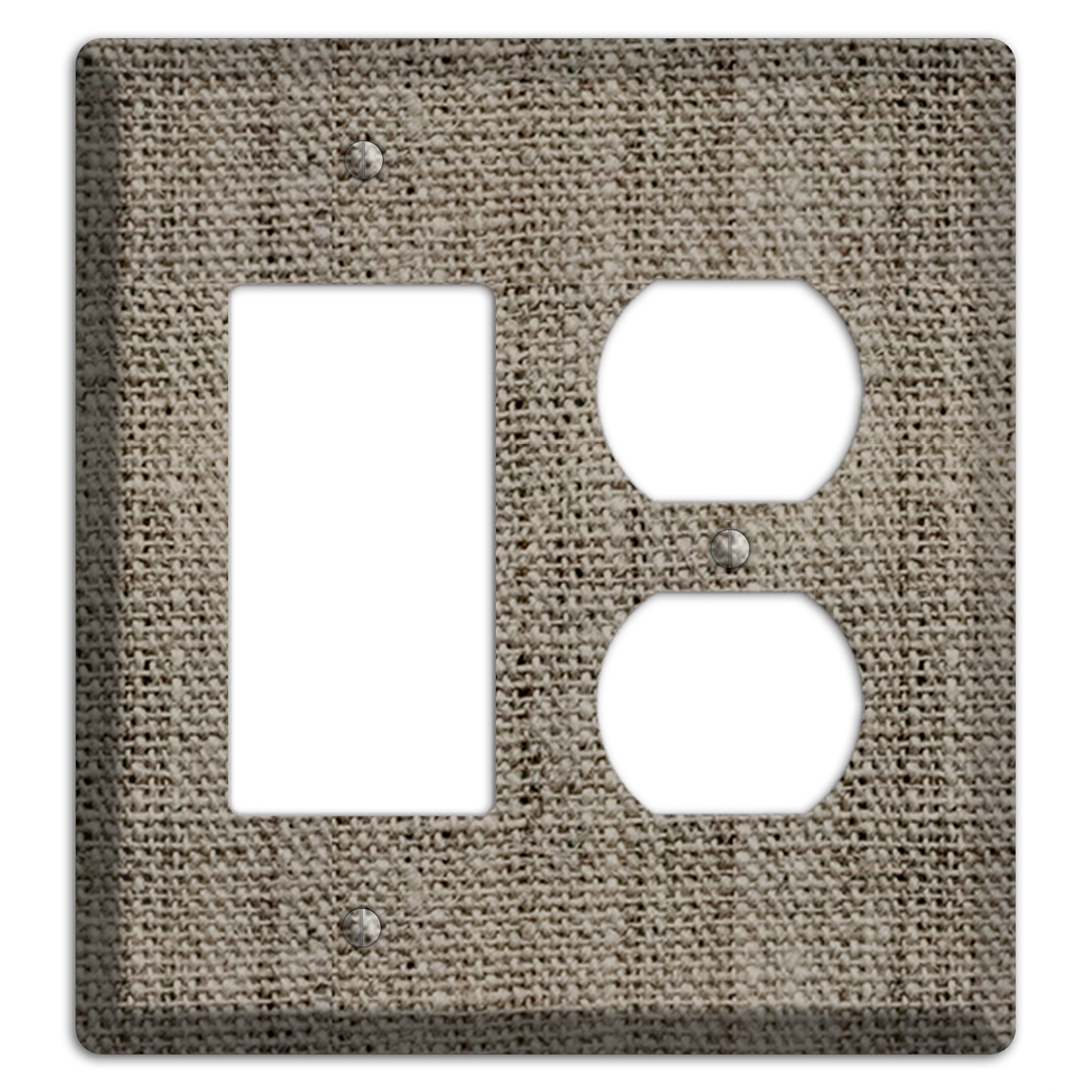 Makara Burlap Rocker / Duplex Wallplate
