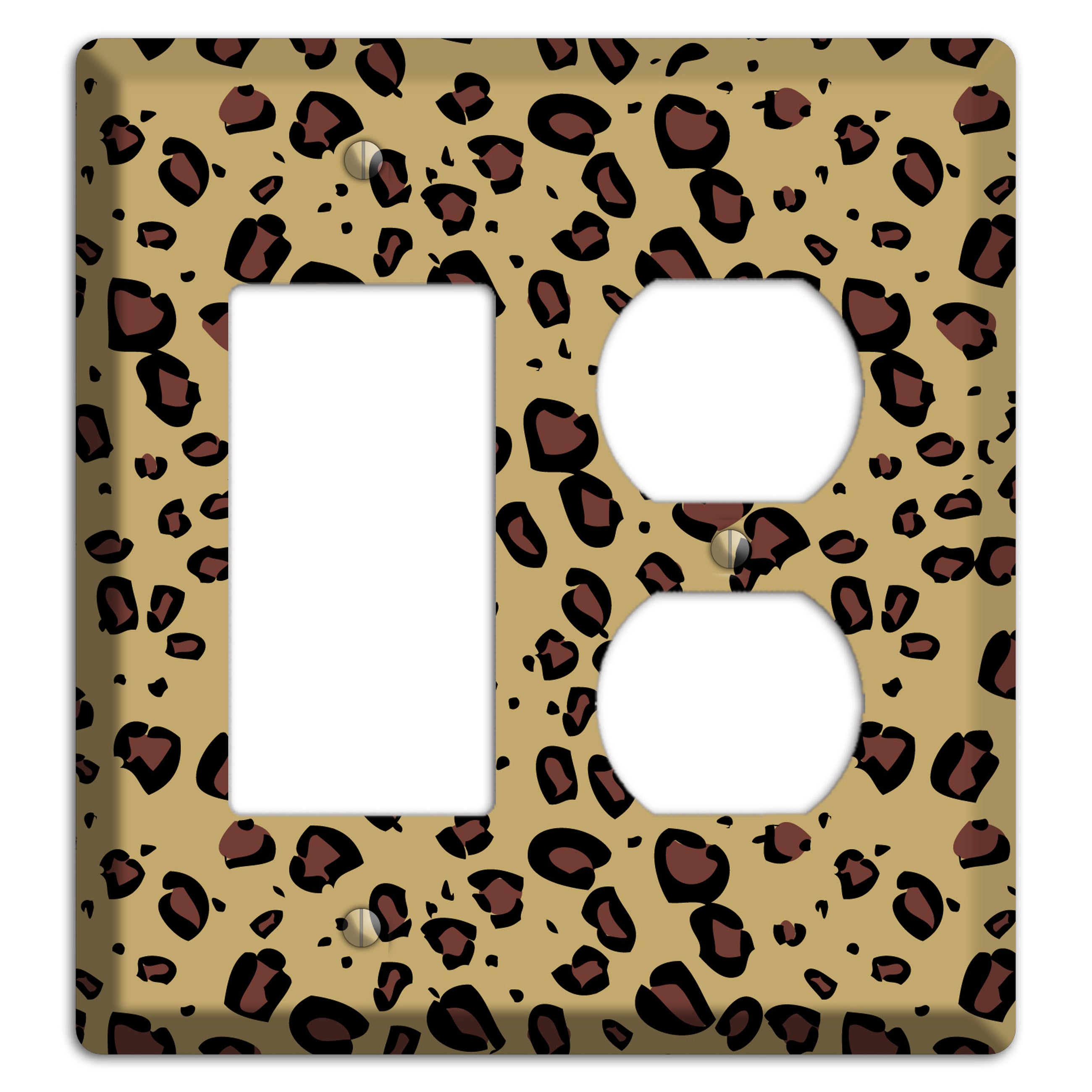 Leopard Rocker / Duplex Wallplate