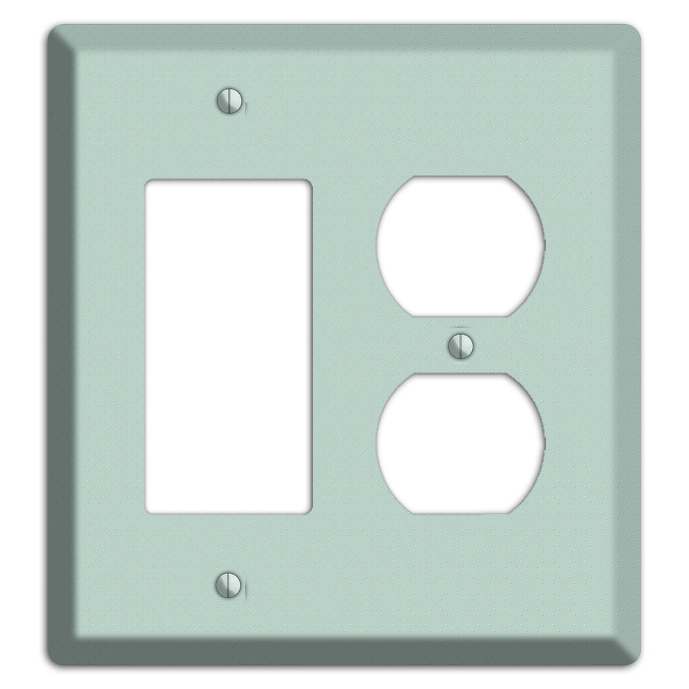 Sage with Tiny Dots Rocker / Duplex Wallplate