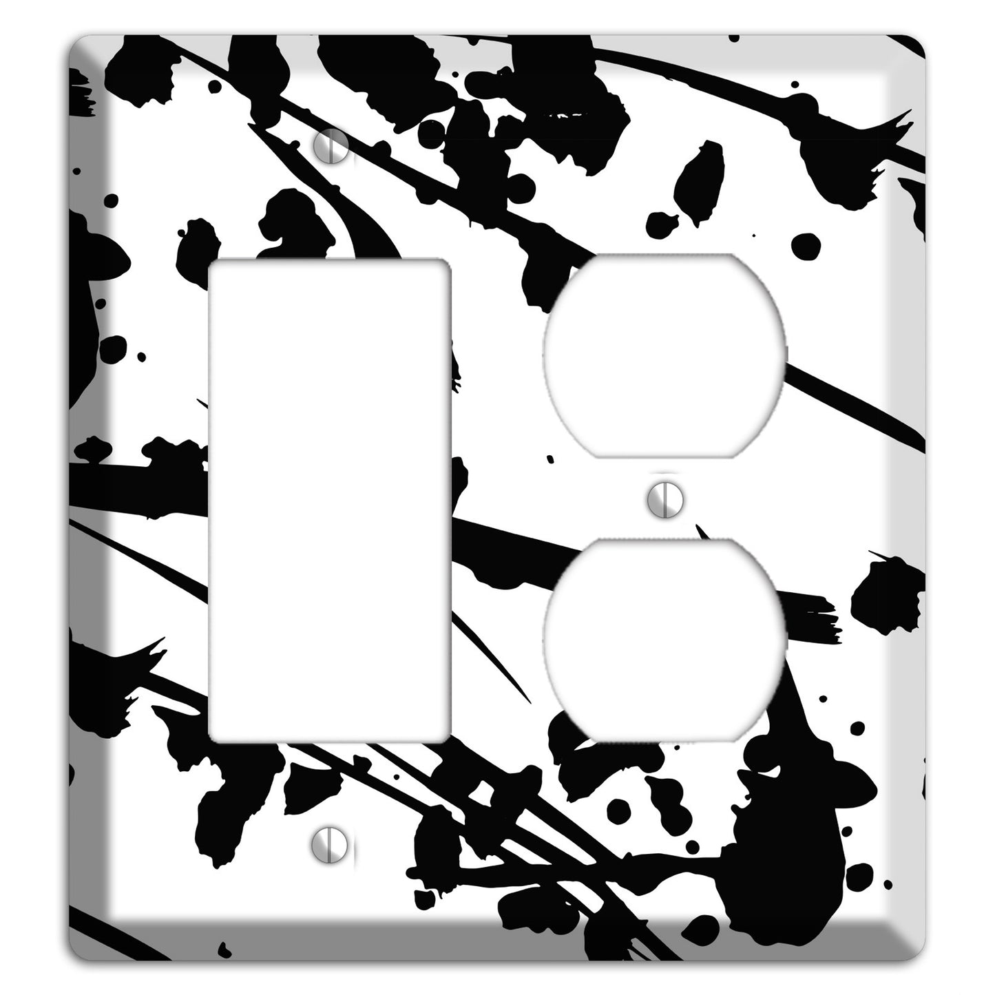 Ink Splash 6 Rocker / Duplex Wallplate