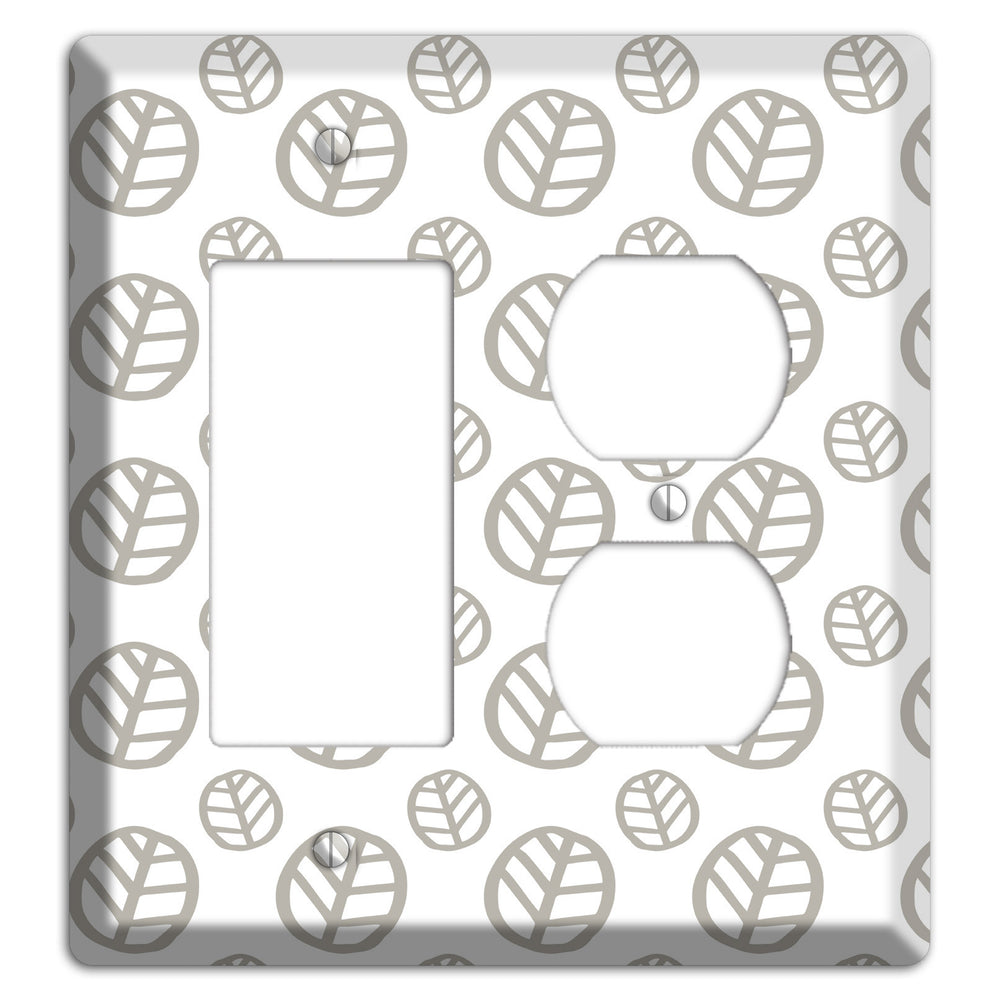 Simple Scandanavian Style JJ Rocker / Duplex Wallplate
