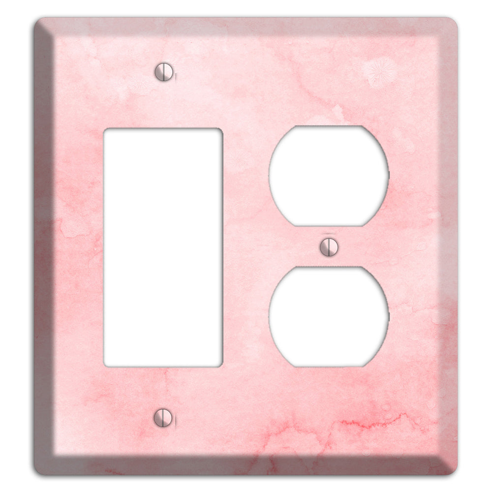 Mandys Pink Soft Coral Rocker / Duplex Wallplate