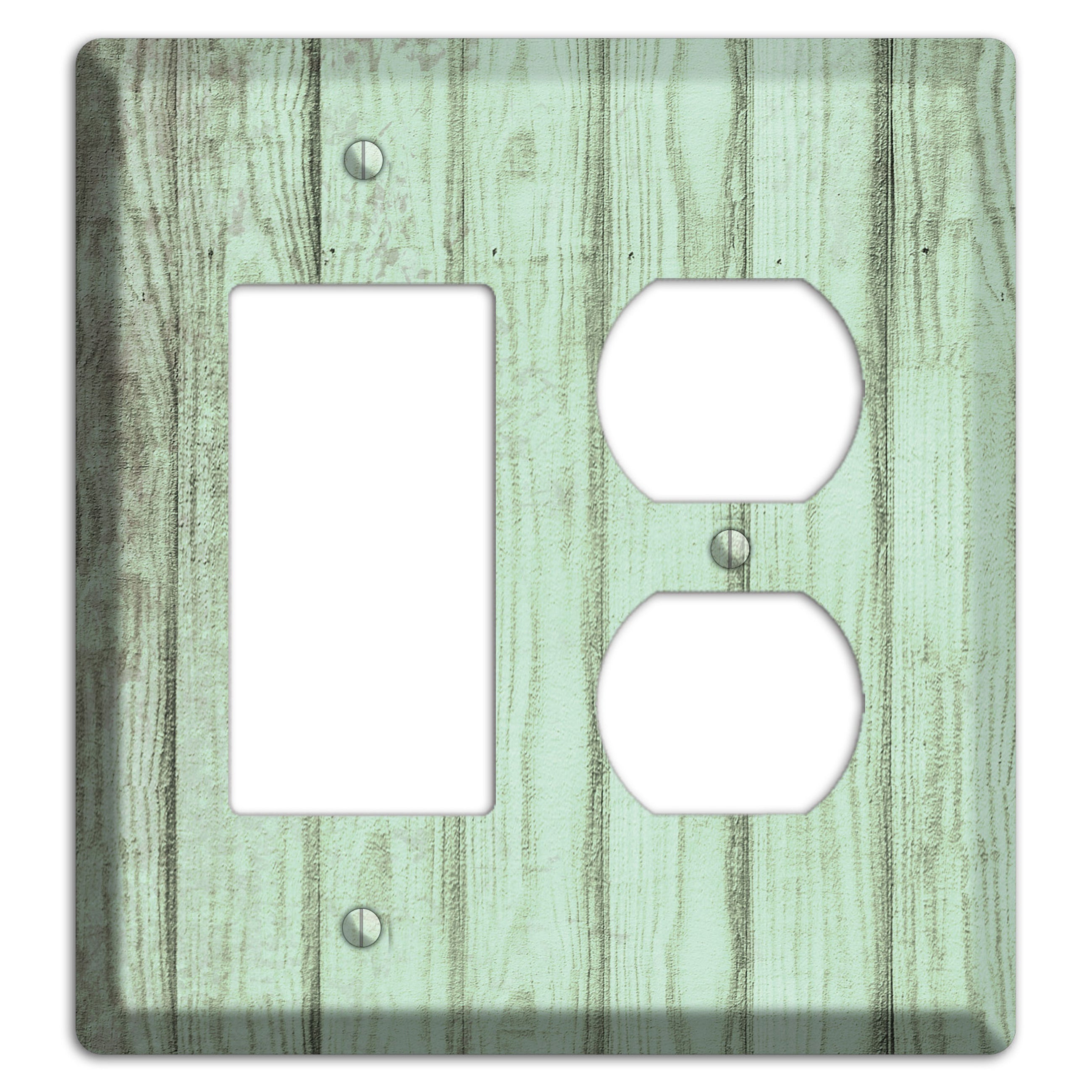 Norway Weathered Wood Rocker / Duplex Wallplate