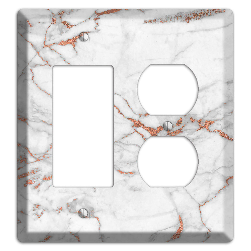 Copperfield Copper Rocker / Duplex Wallplate