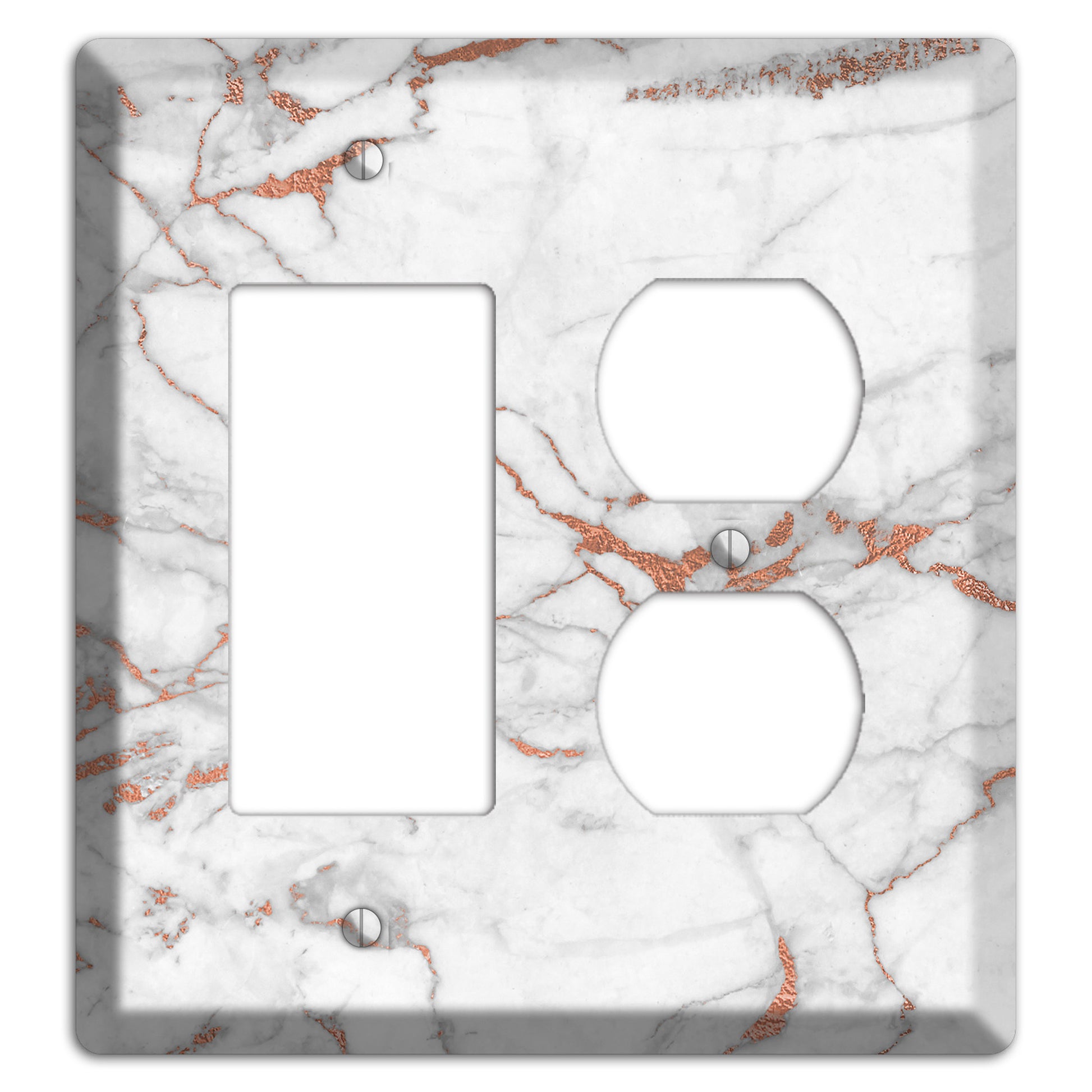 Copperfield Copper Rocker / Duplex Wallplate