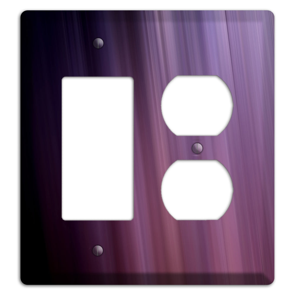Eggplant Ray of Light Rocker / Duplex Wallplate
