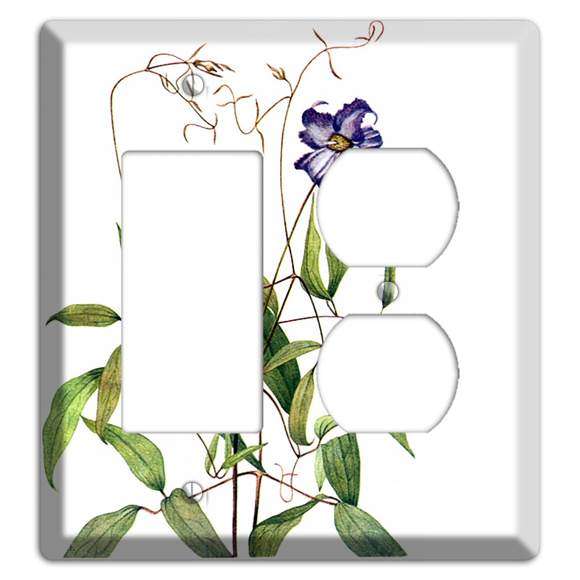 Clematis Crispa Rocker / Duplex Wallplate