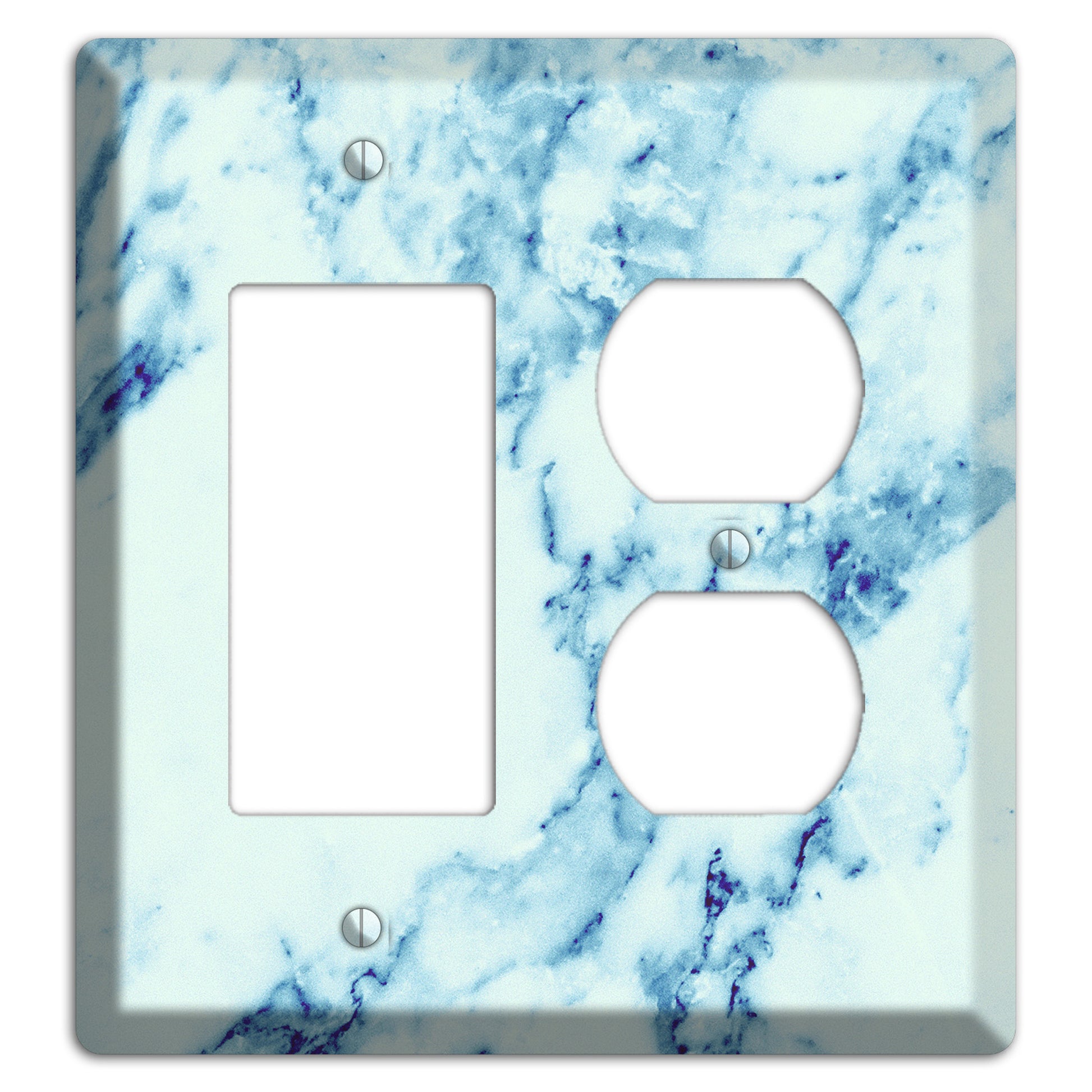 Polar Marble Rocker / Duplex Wallplate