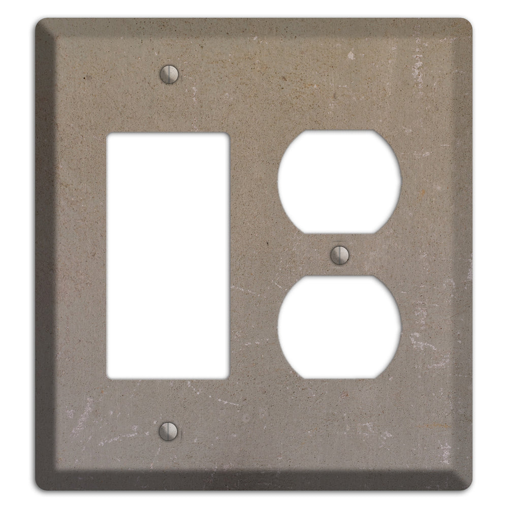 Old Concrete 6 Rocker / Duplex Wallplate