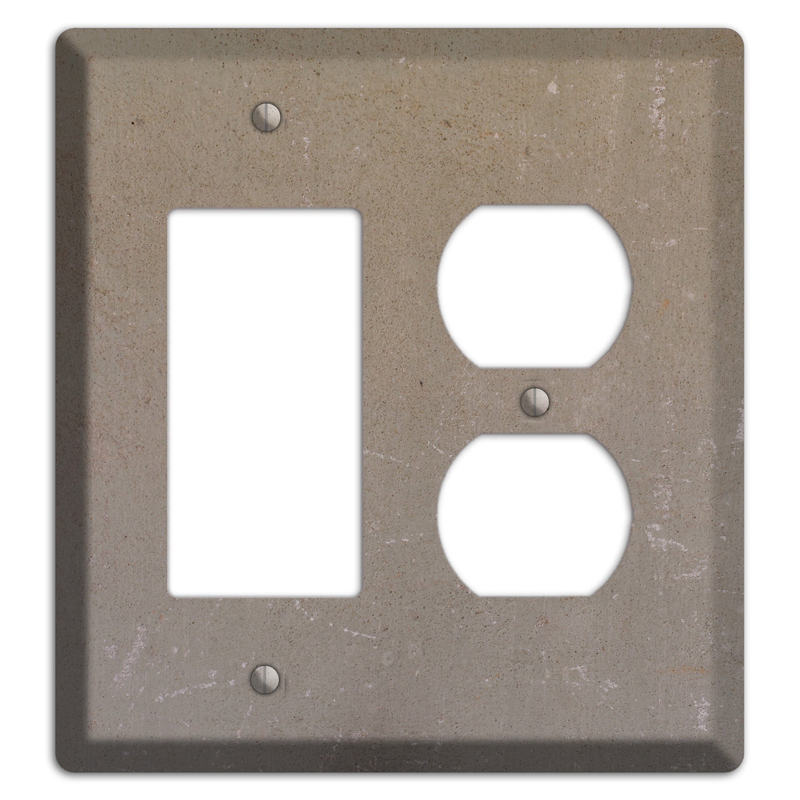 Old Concrete 6 Rocker / Duplex Wallplate