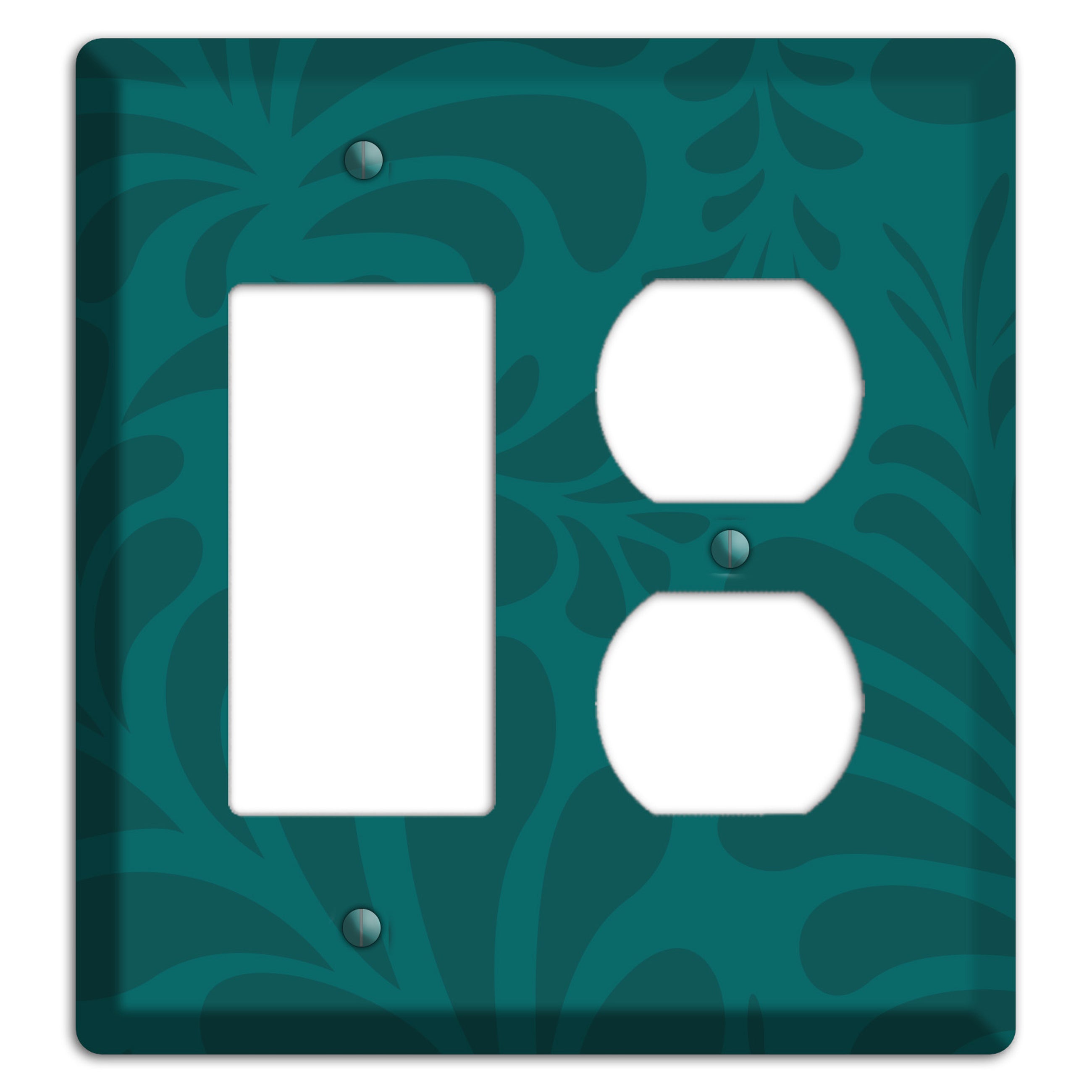 Jade Herati Rocker / Duplex Wallplate