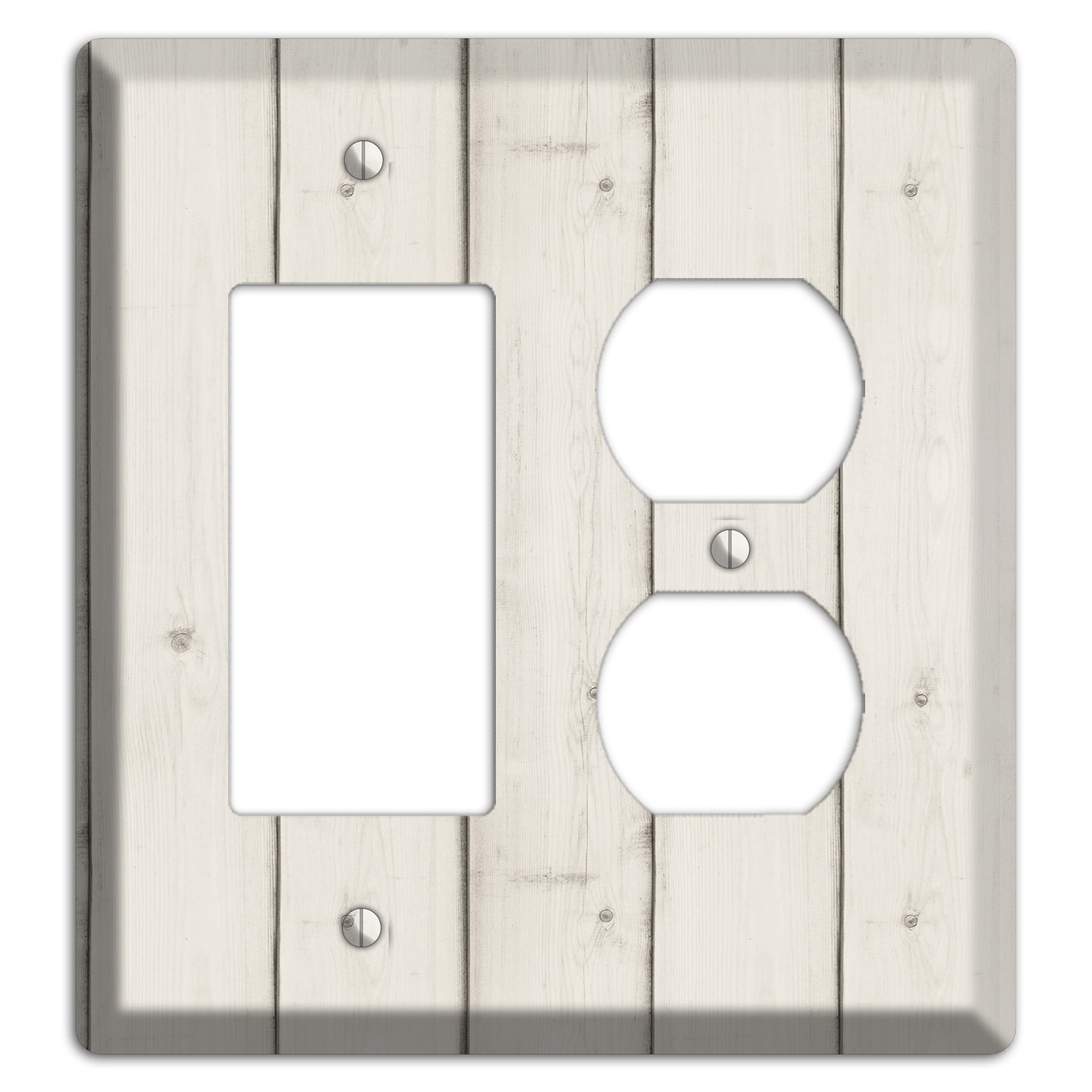 Satin Linen Antique Rocker / Duplex Wallplate