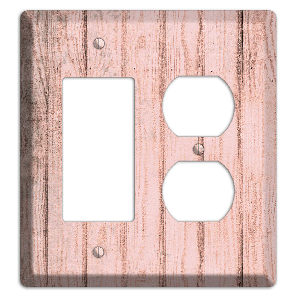 Beauty Bush Weathered Wood Rocker / Duplex Wallplate