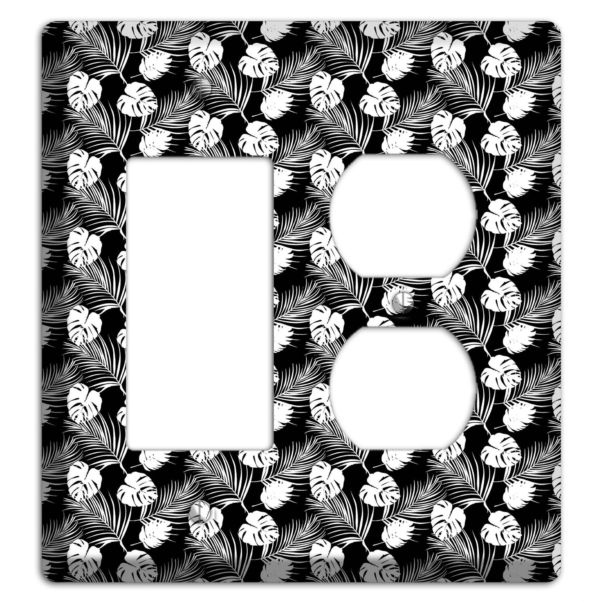 Leaves Style J Rocker / Duplex Wallplate