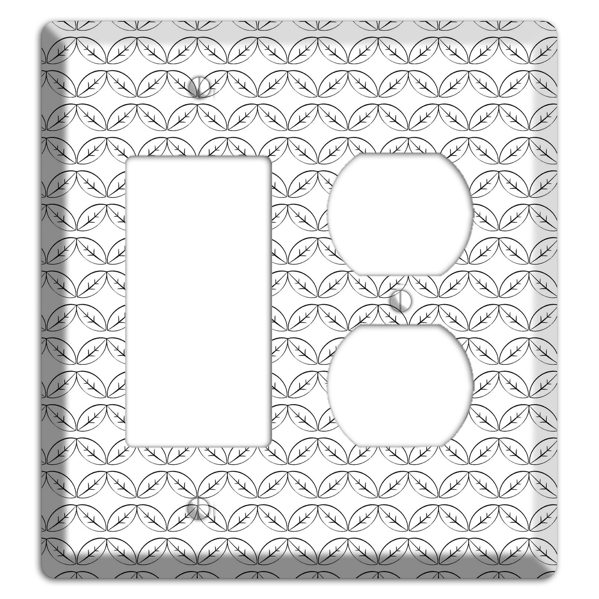 Leaves Style K Rocker / Duplex Wallplate