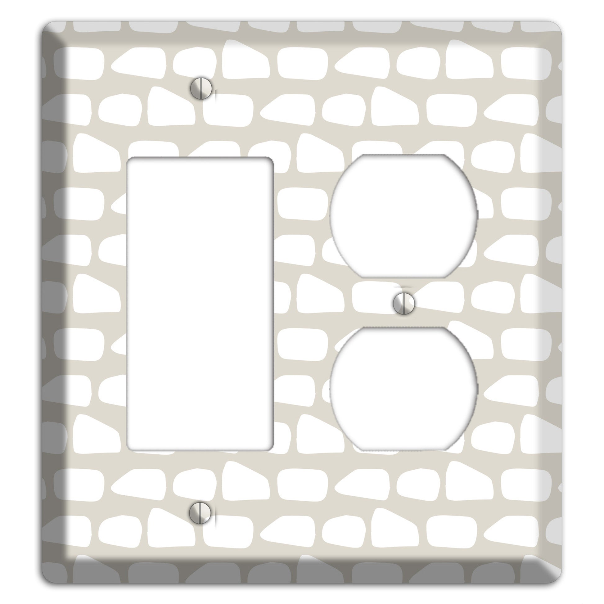 Simple Scandanavian Style Q Rocker / Duplex Wallplate