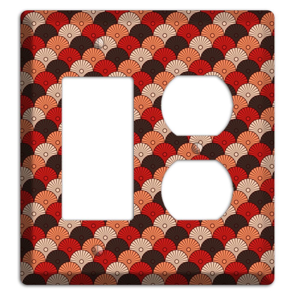 Asian Scallops Rocker / Duplex Wallplate