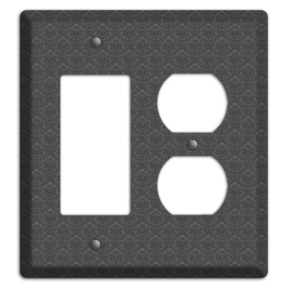 Dark Grey Cartouche Rocker / Duplex Wallplate
