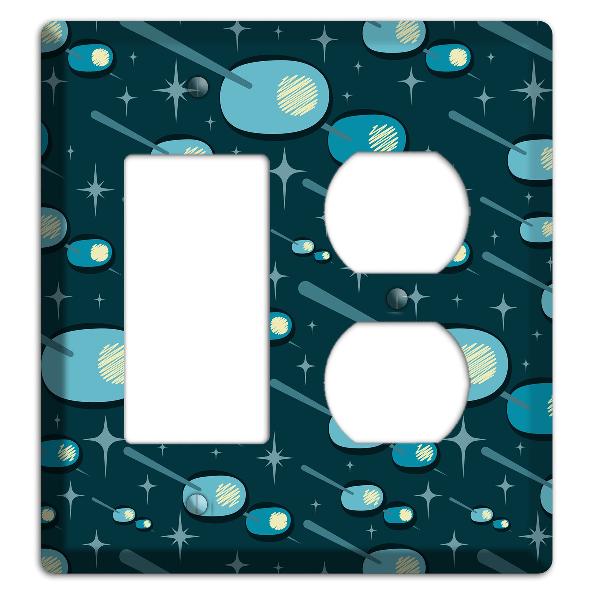 Retro Martini Olive Rocker / Duplex Wallplate