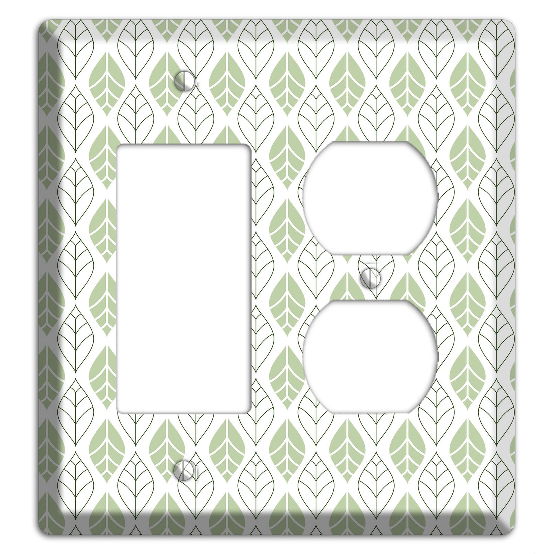 Leaves Style W Rocker / Duplex Wallplate