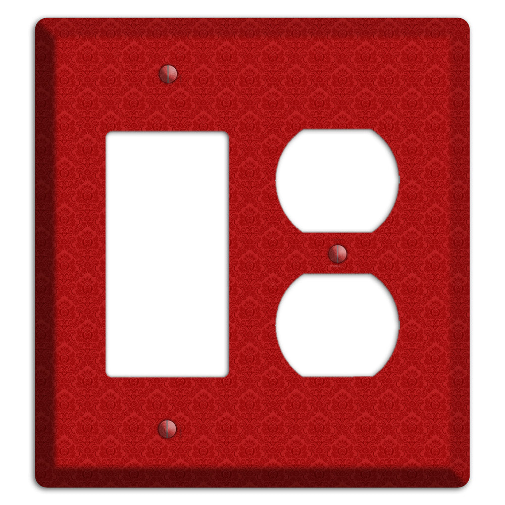 Red Cartouche Rocker / Duplex Wallplate