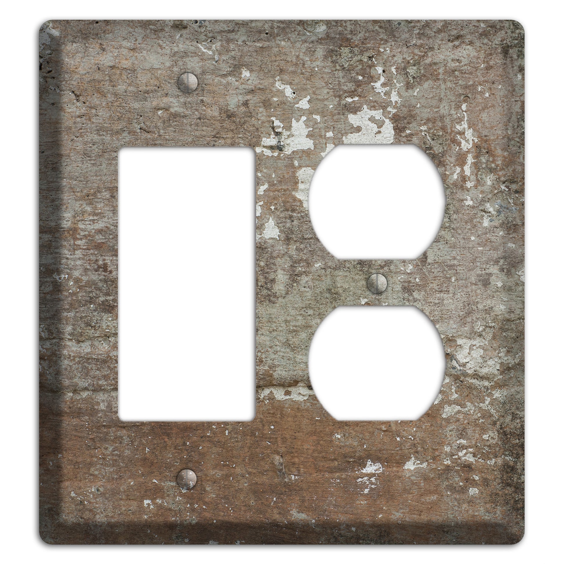 Old Concrete 11 Rocker / Duplex Wallplate