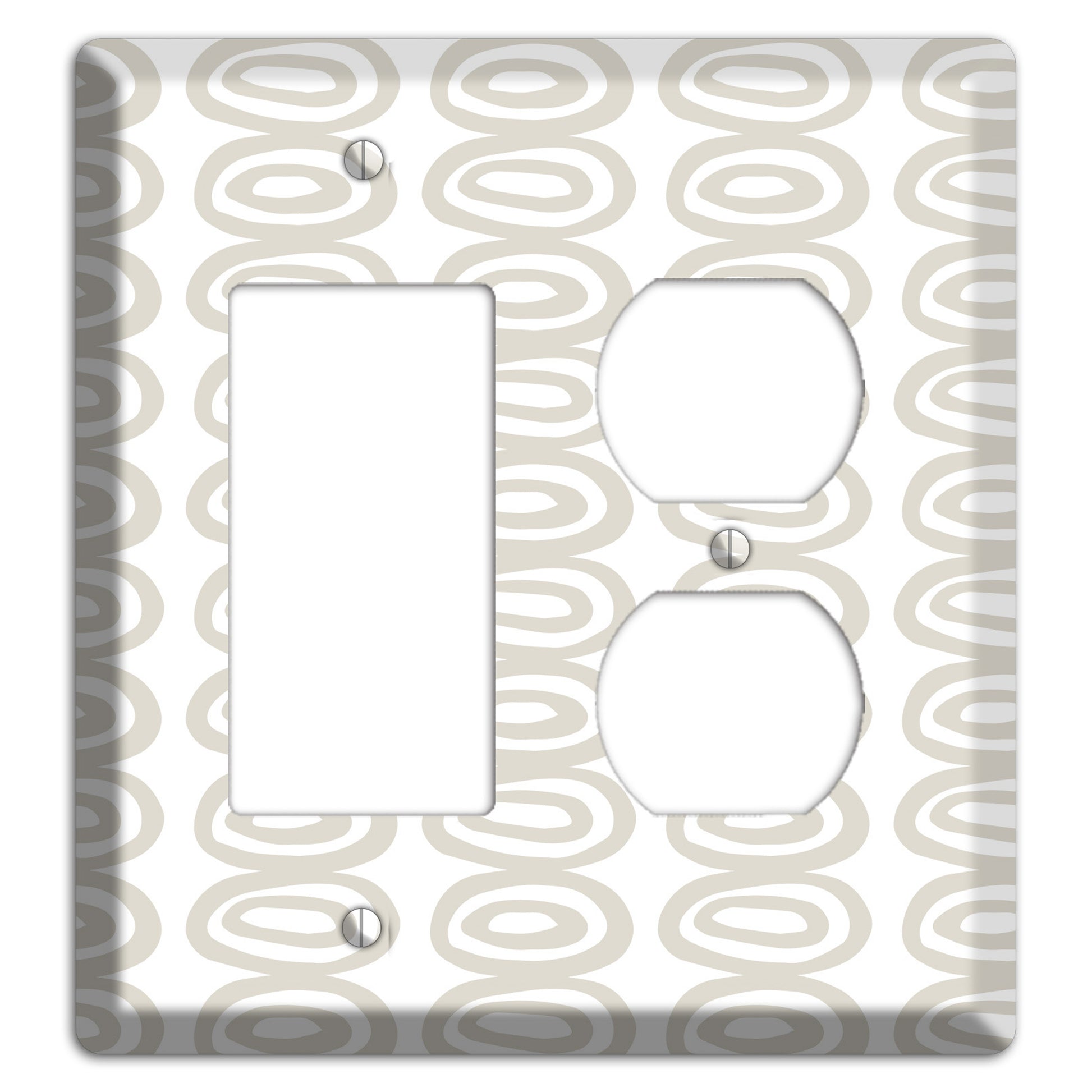 Simple Scandanavian Style S Rocker / Duplex Wallplate