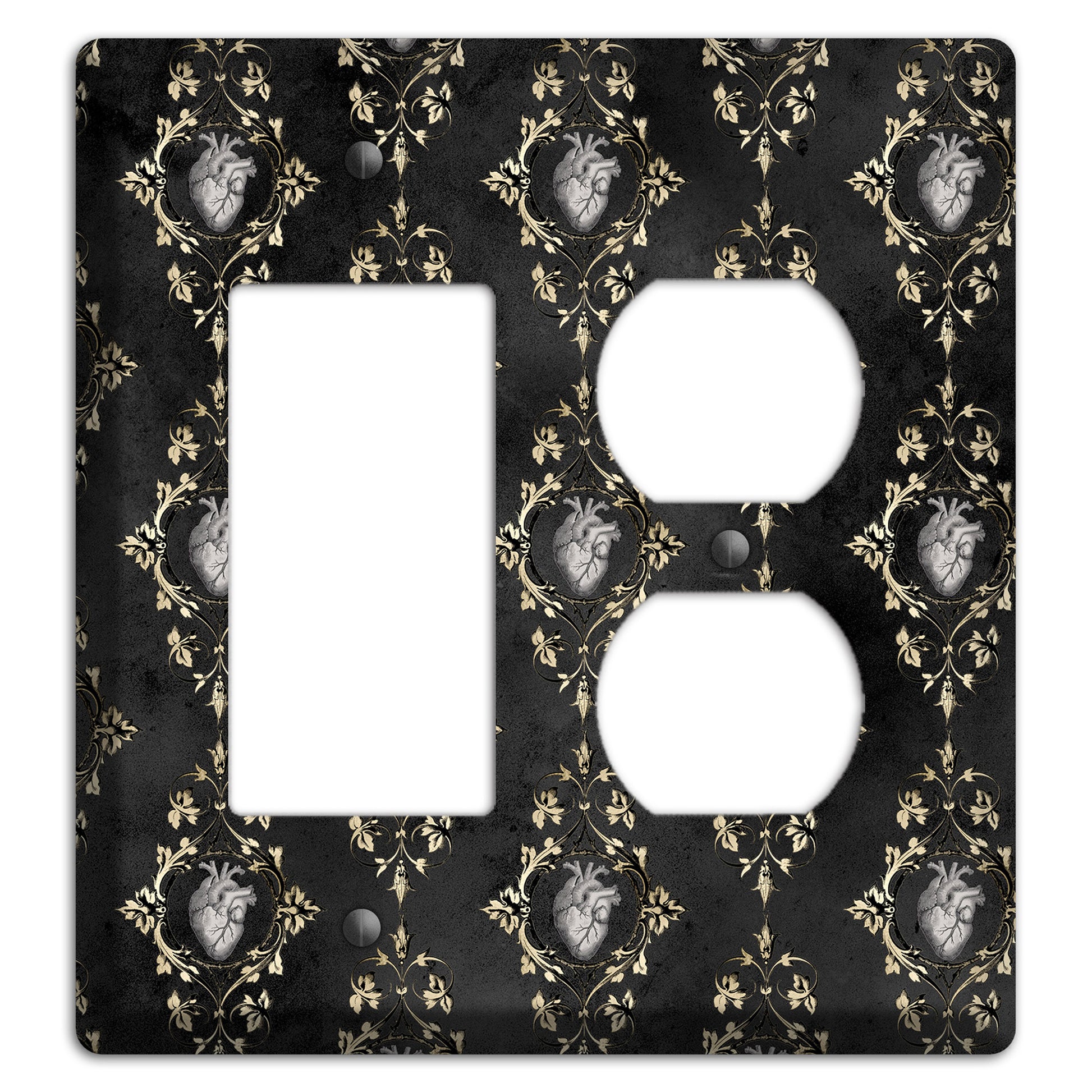 Edgar Allen Poe Tell-Tale Heart Rocker / Duplex Wallplate