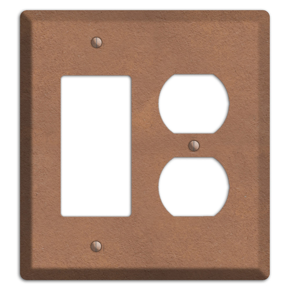 Stucoo Brown Rocker / Duplex Wallplate