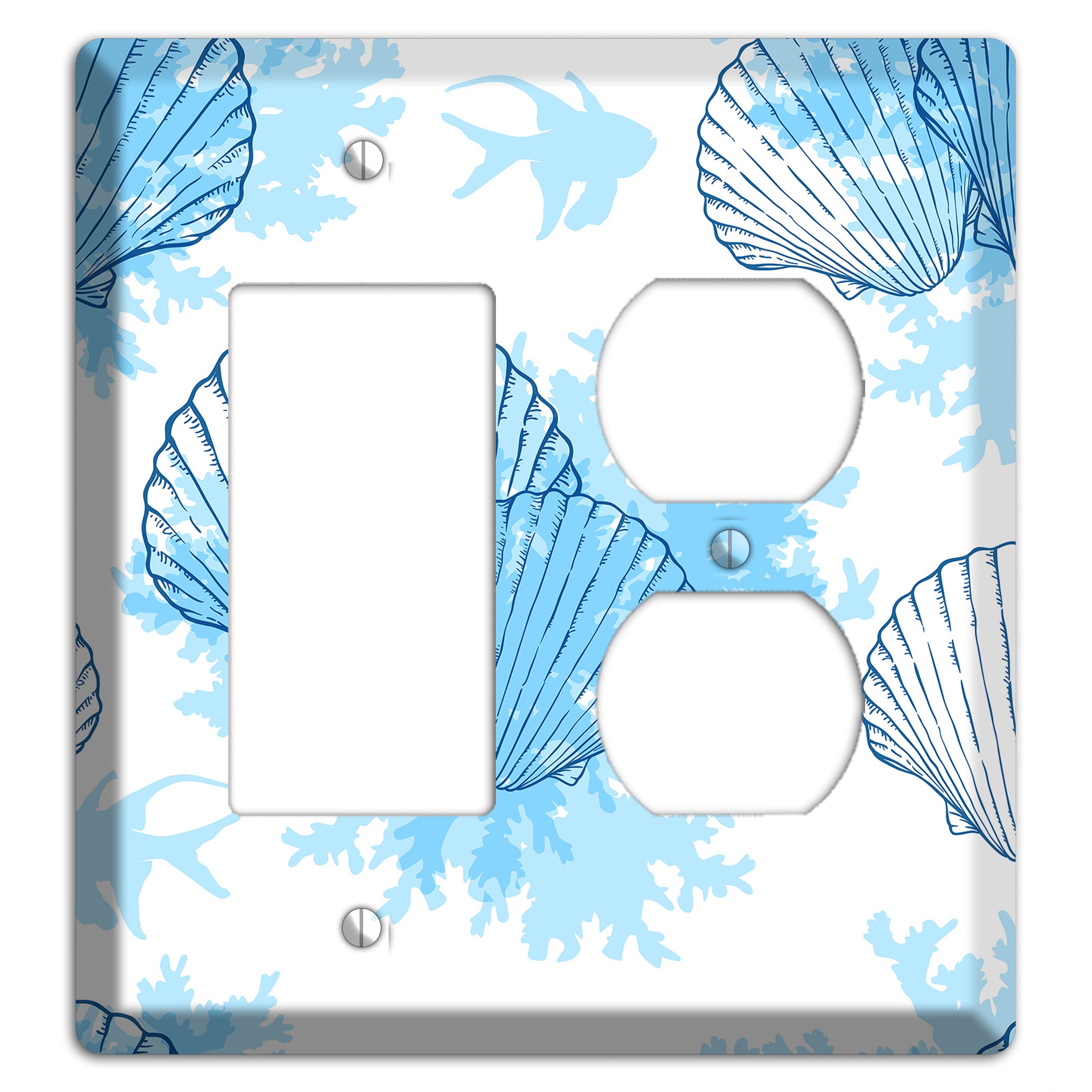 Shells 1 Rocker / Duplex Wallplate