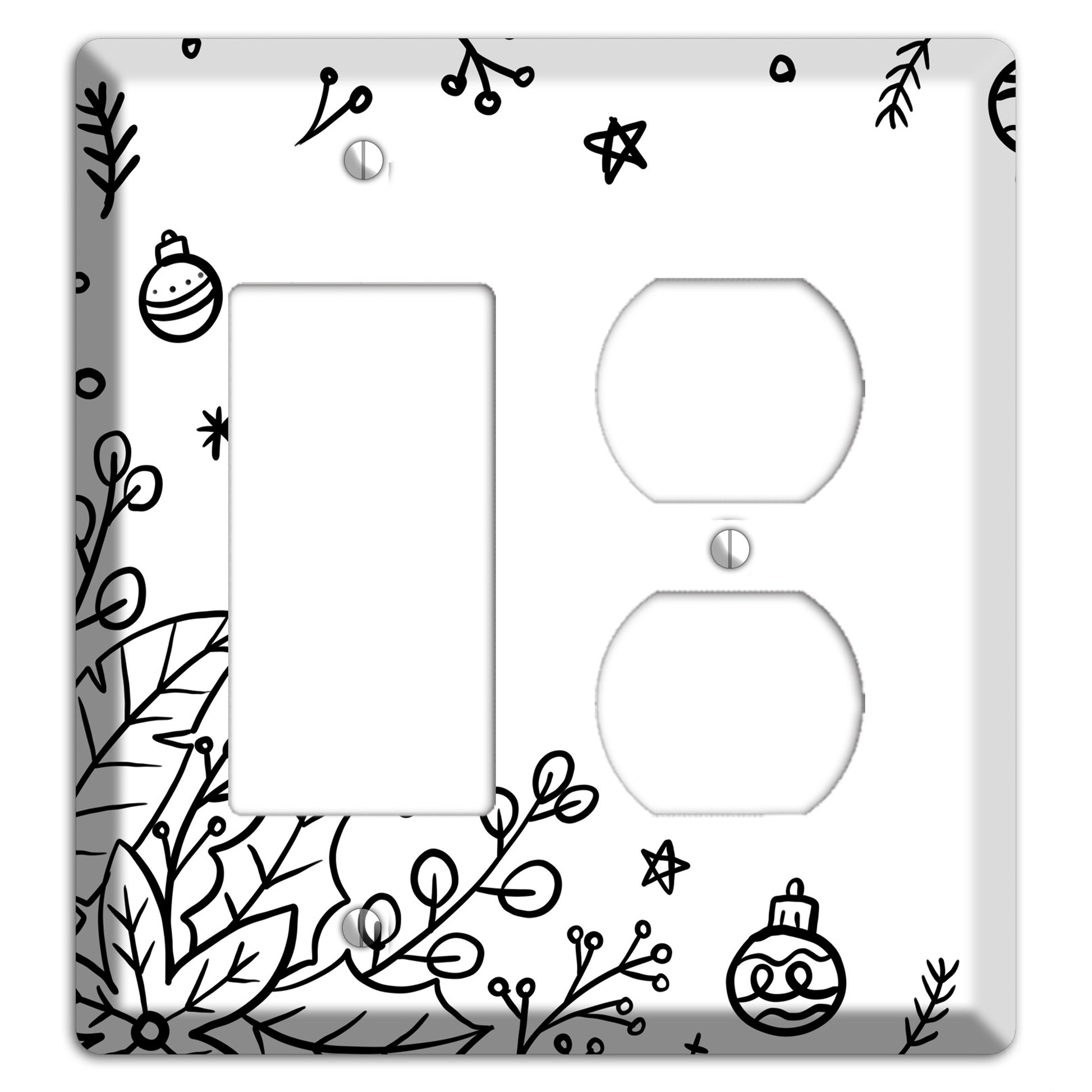 Cartoon Christmas 1 Rocker / Duplex Wallplate