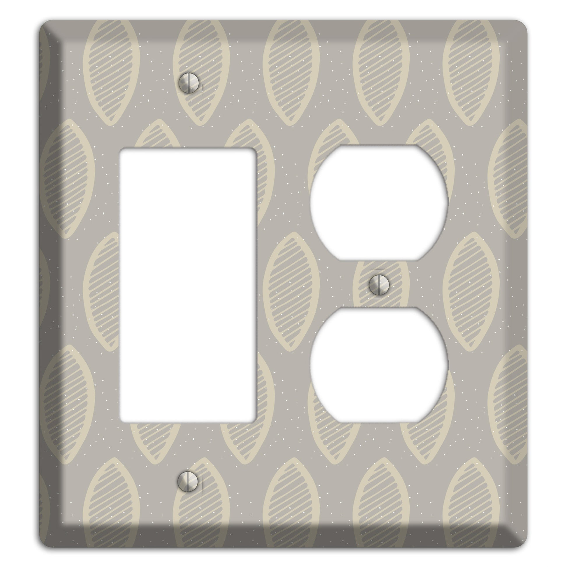 Simple Scandanavian Style W Rocker / Duplex Wallplate