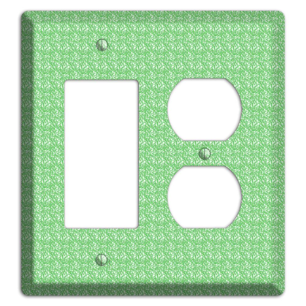 Green Pattern Rocker / Duplex Wallplate