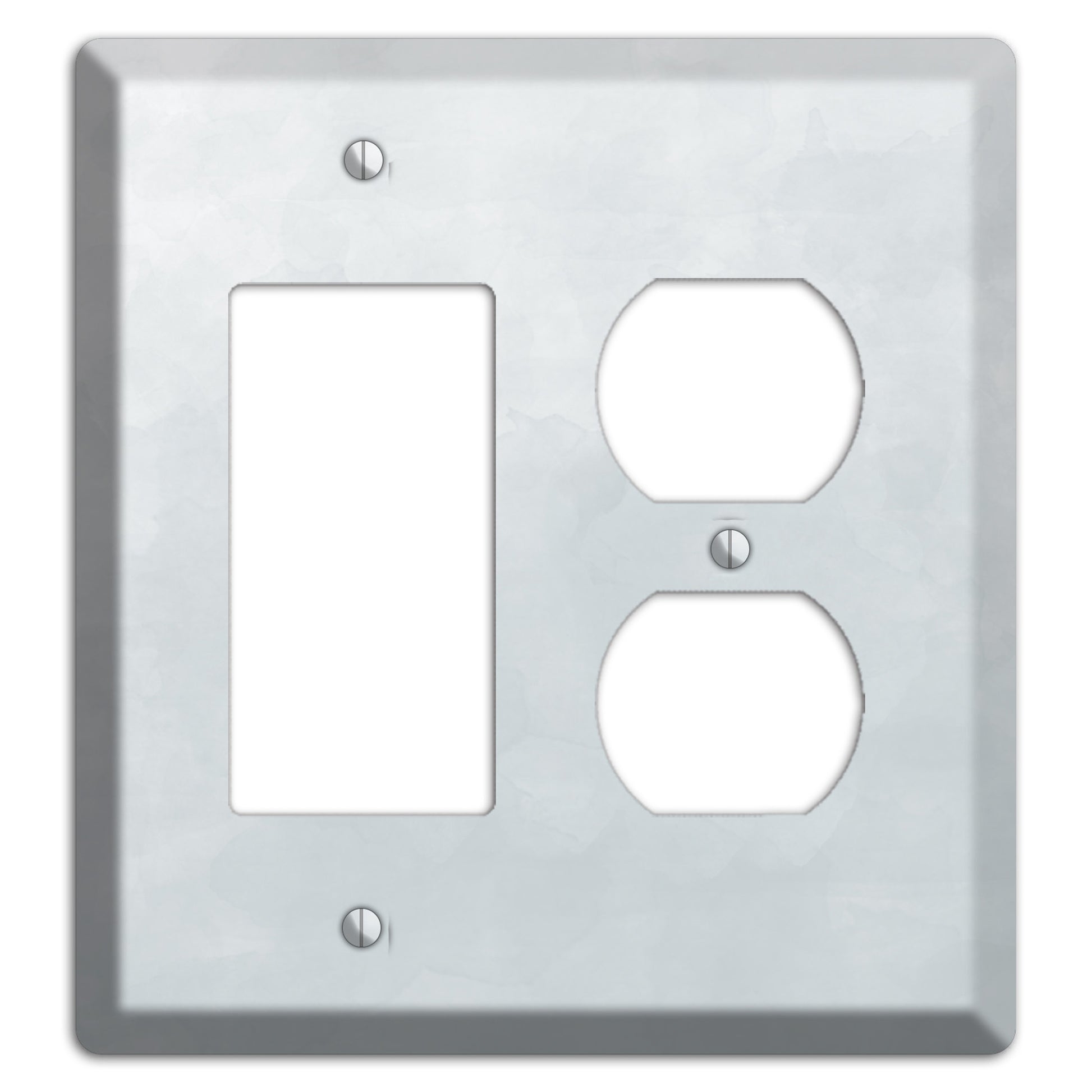 Gray Ombre Rocker / Duplex Wallplate