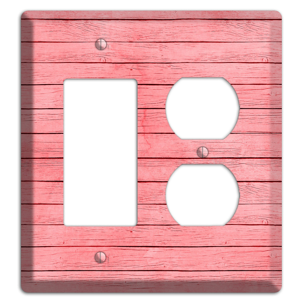 Sea Pink Soft Coral Rocker / Duplex Wallplate