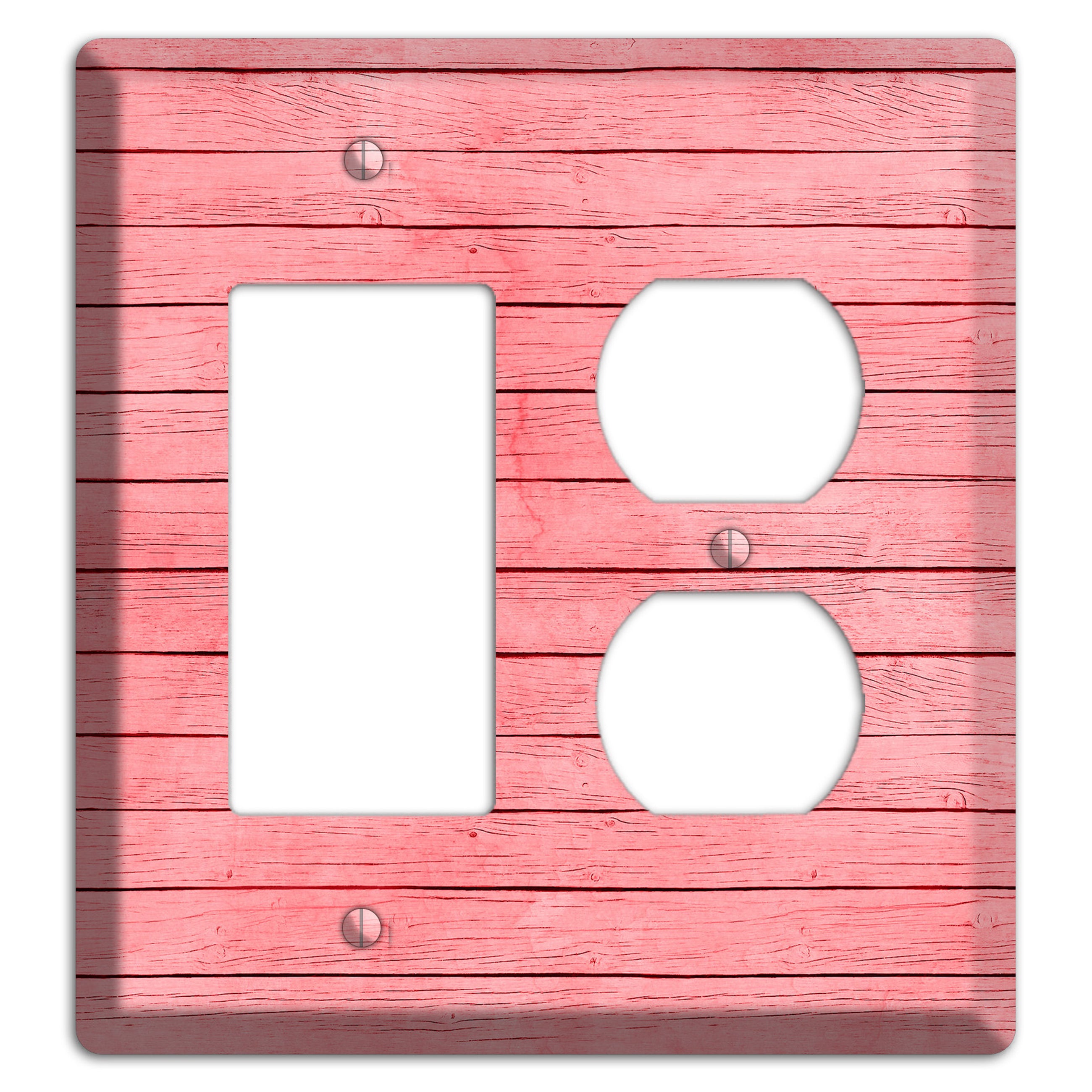 Sea Pink Soft Coral Rocker / Duplex Wallplate
