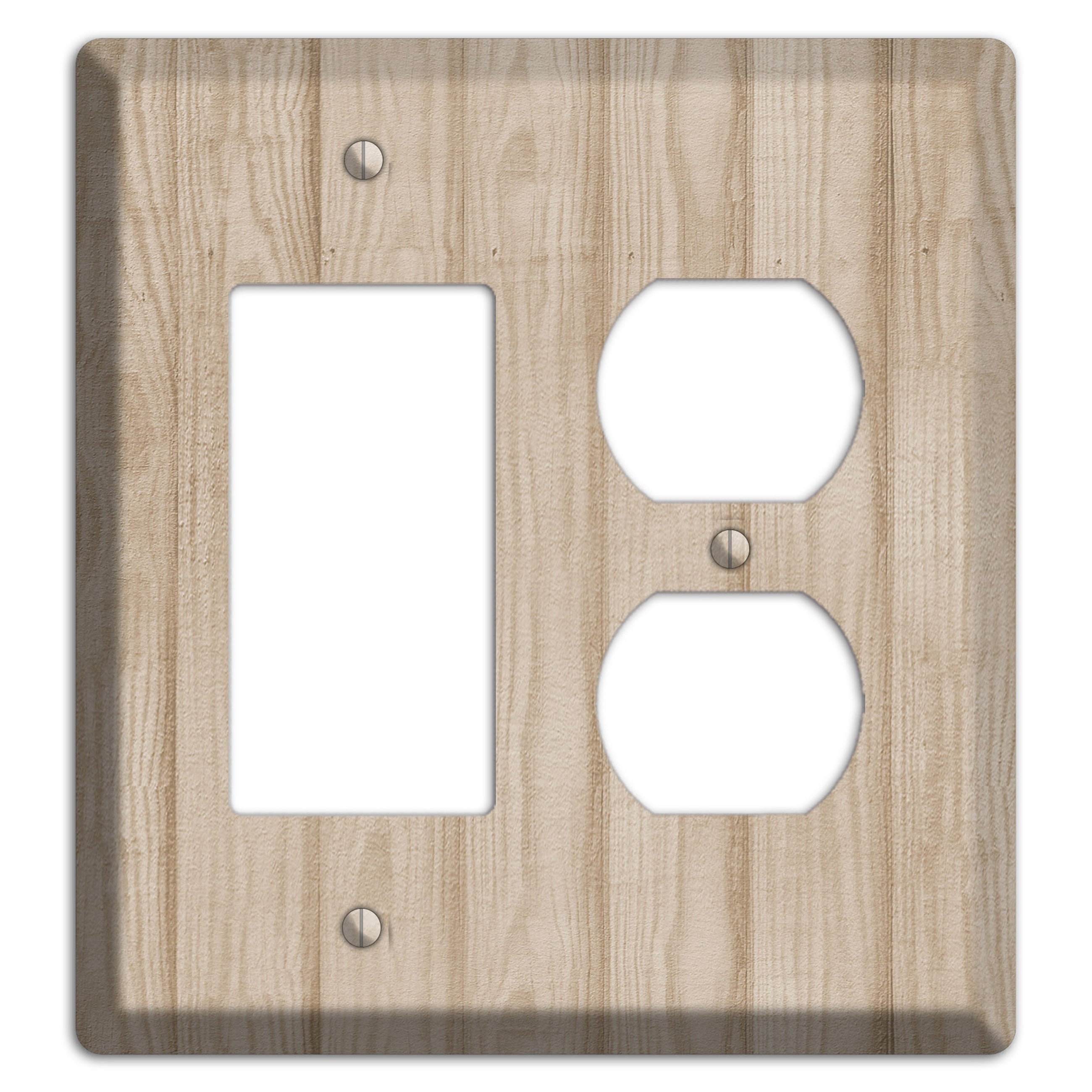 Indian Khaki Neutral Texture Rocker / Duplex Wallplate