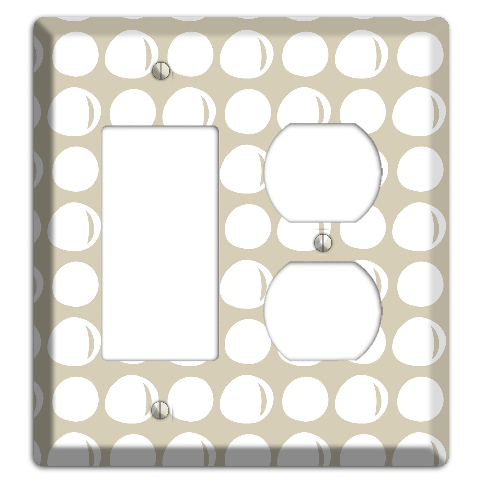 Simple Scandanavian Style KK Rocker / Duplex Wallplate