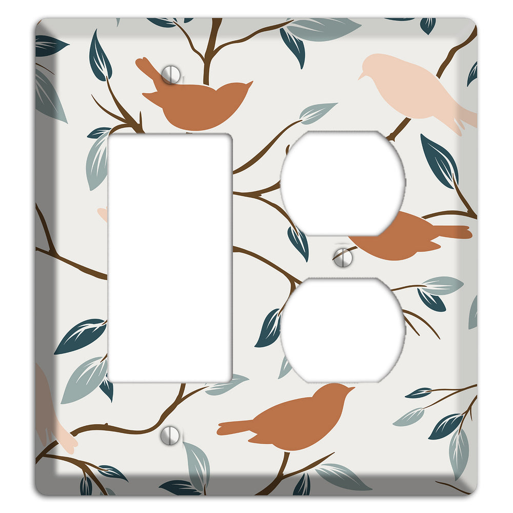Bird Branch 1 Rocker / Duplex Wallplate