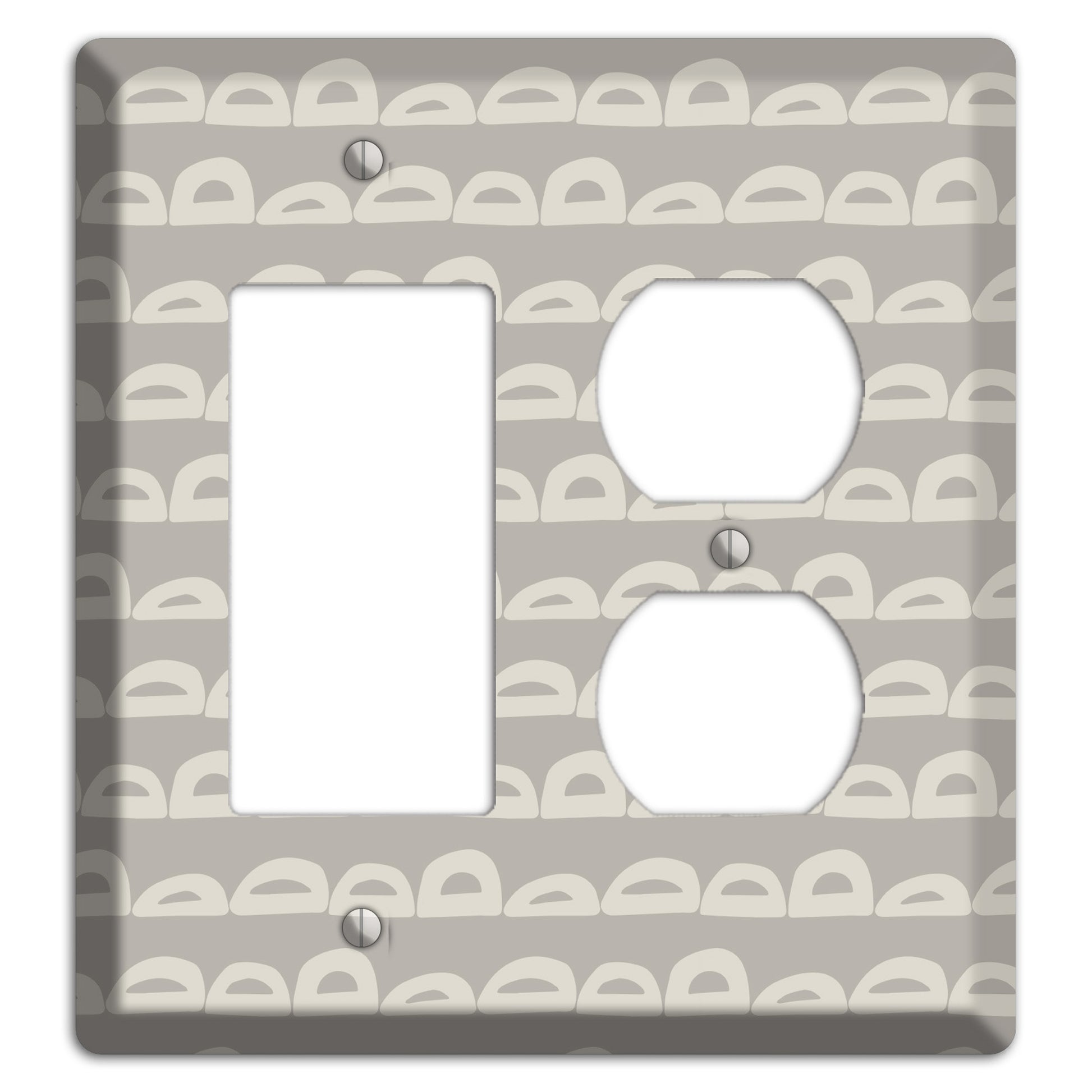 Logan Whimsical Damask Rocker / Duplex Wallplate