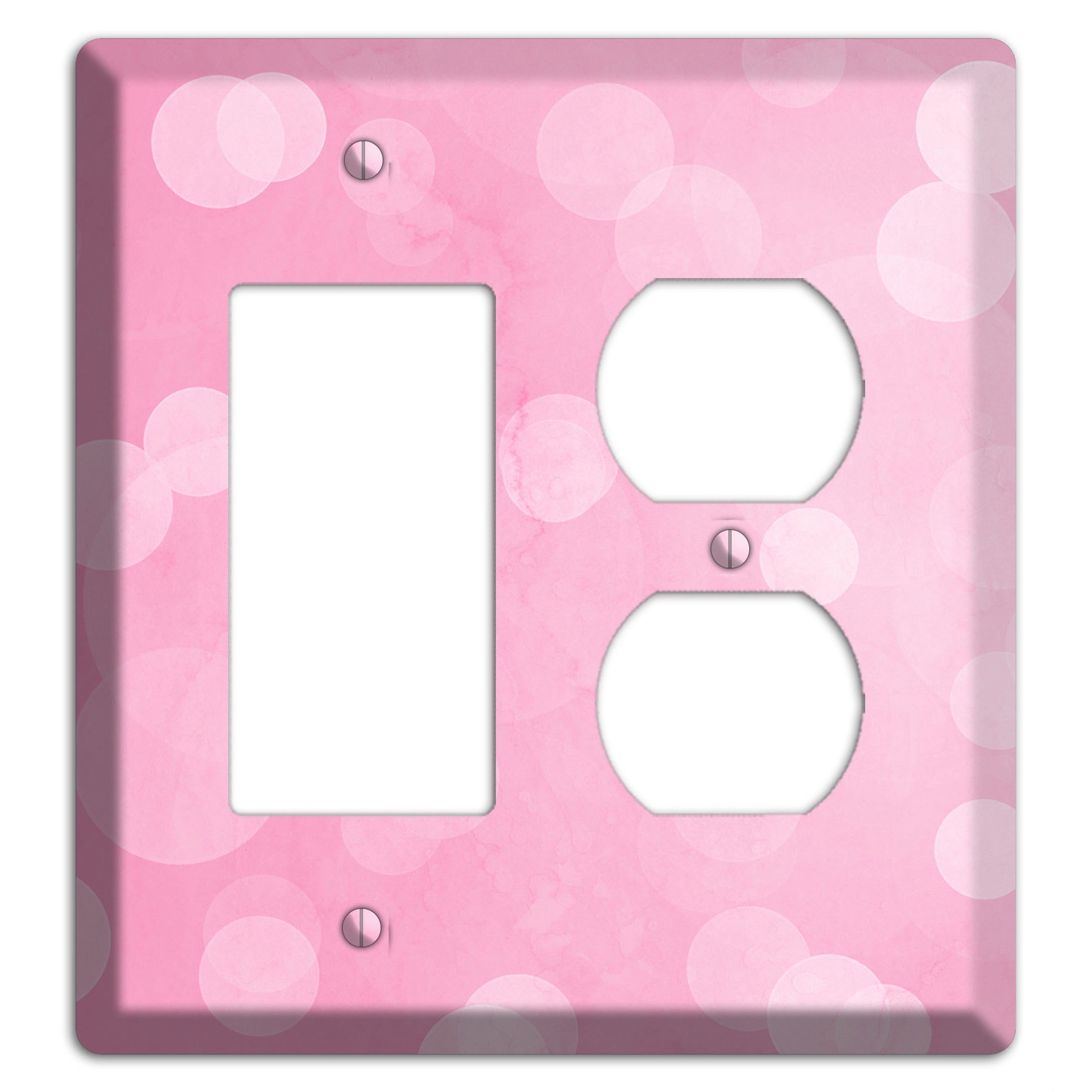 purple Pizzaz Pink Texture Rocker / Duplex Wallplate