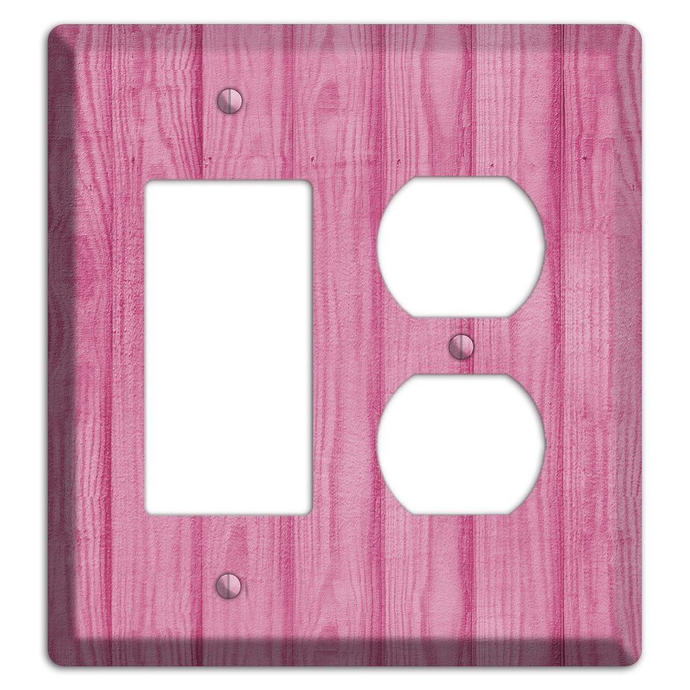 Can Can Pink Texture Rocker / Duplex Wallplate